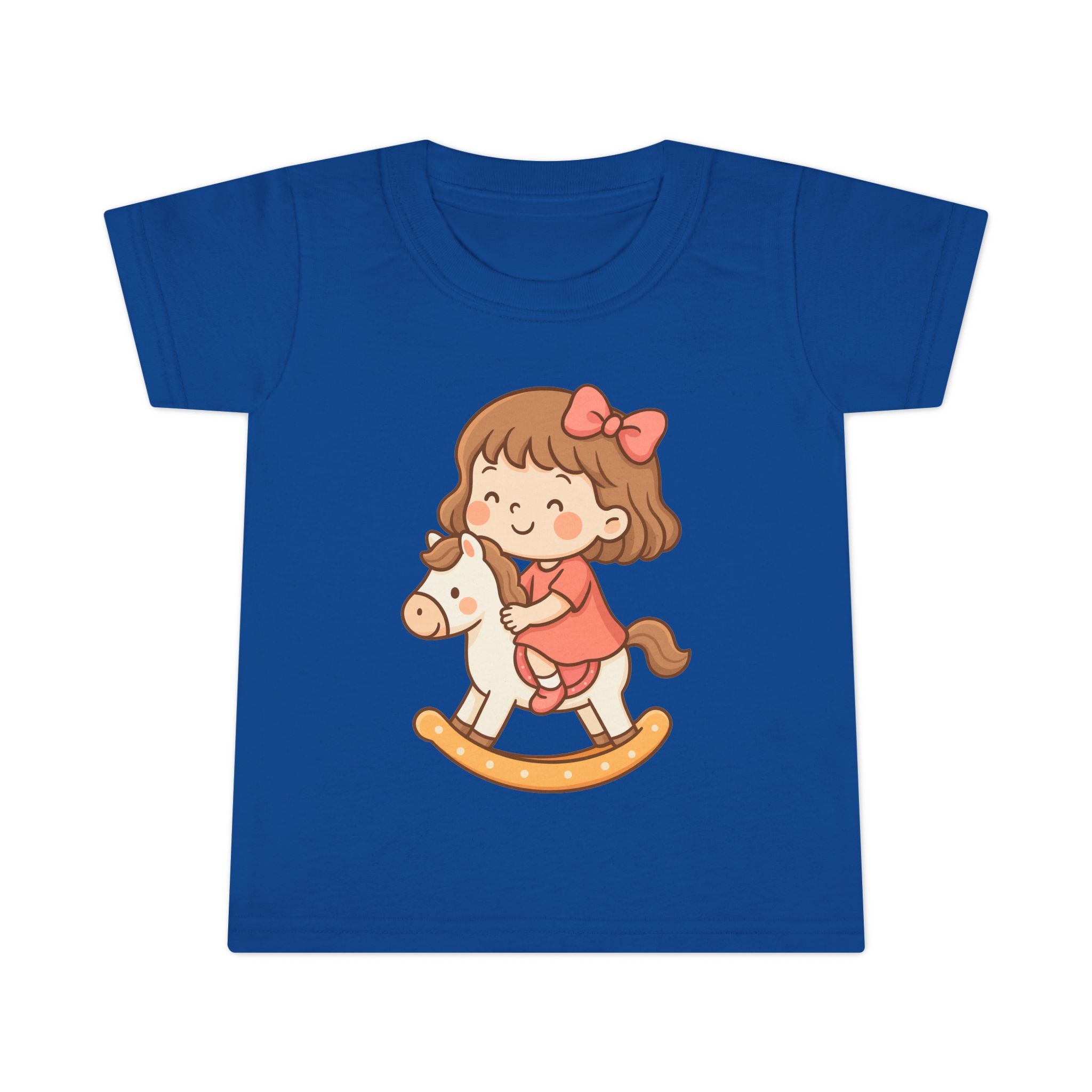 Toddler T-Shirt with Adorable Rocking Horse Design, Cute Kids Shirt, Baby Shower Gift, Playtime Outfit, Toddler Apparel
