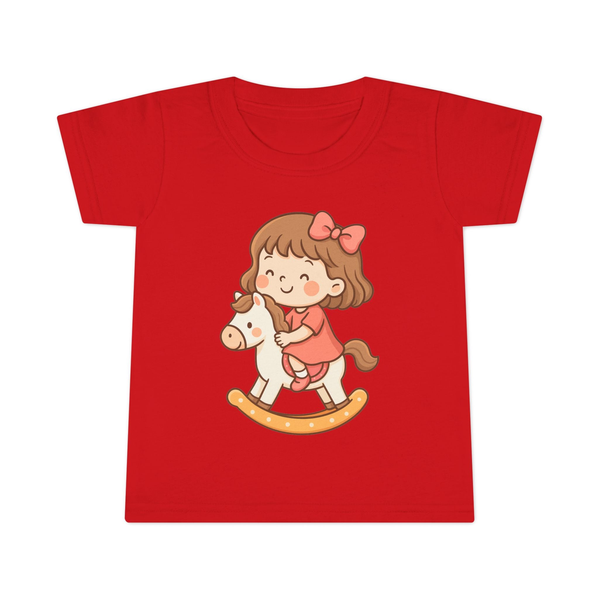 Toddler T-Shirt with Adorable Rocking Horse Design, Cute Kids Shirt, Baby Shower Gift, Playtime Outfit, Toddler Apparel
