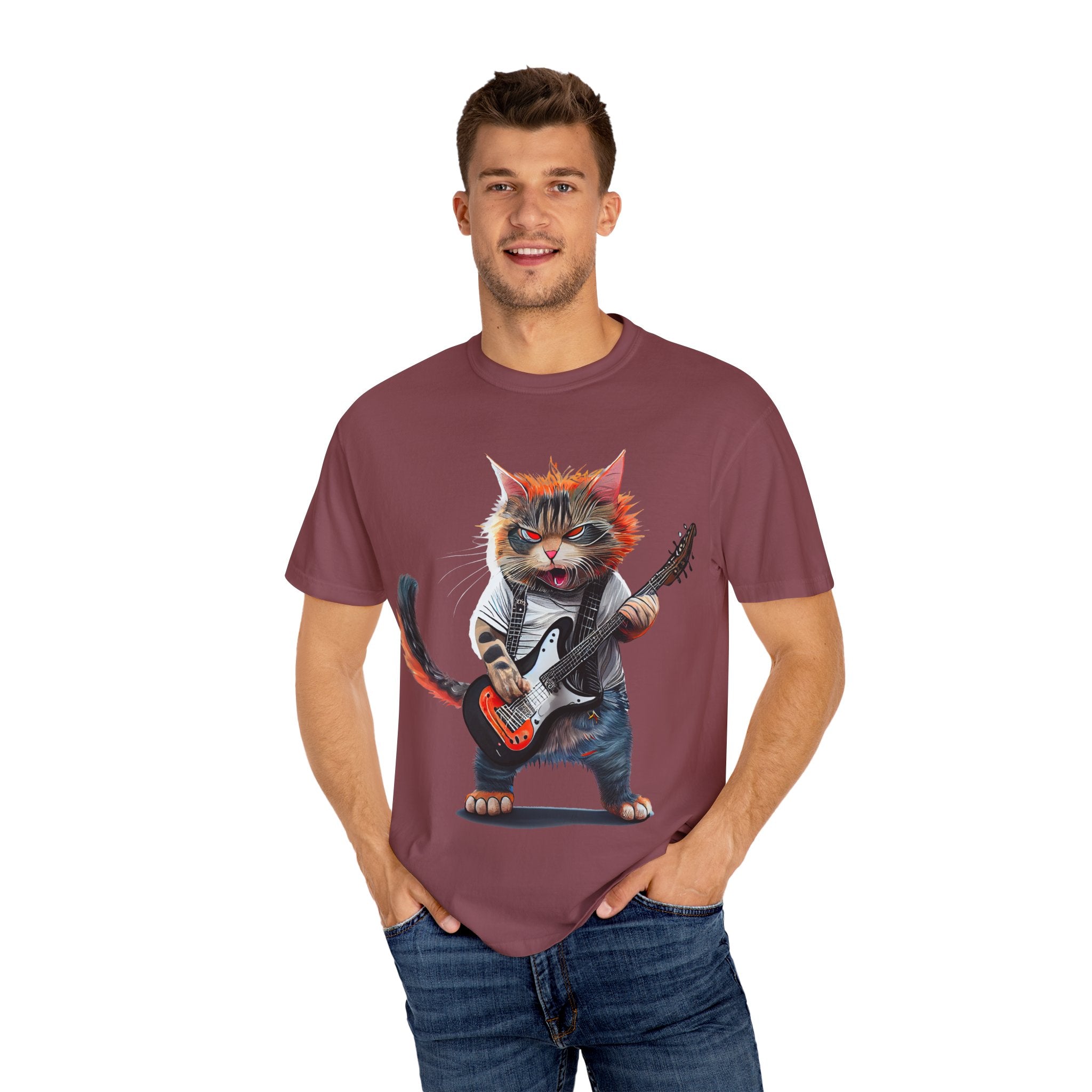 Rockin' Kitty Unisex Garment-Dyed T-Shirt