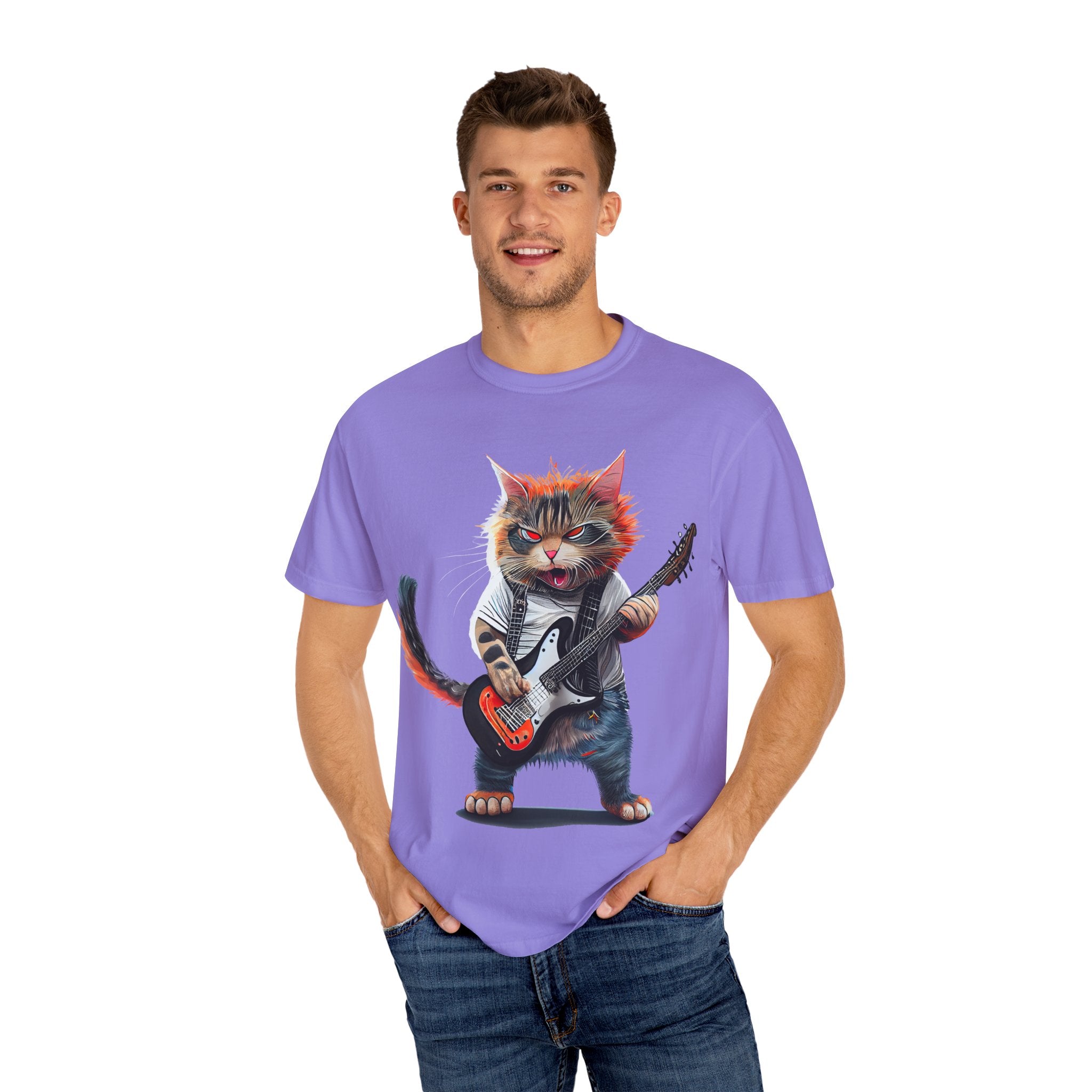 Rockin' Kitty Unisex Garment-Dyed T-Shirt