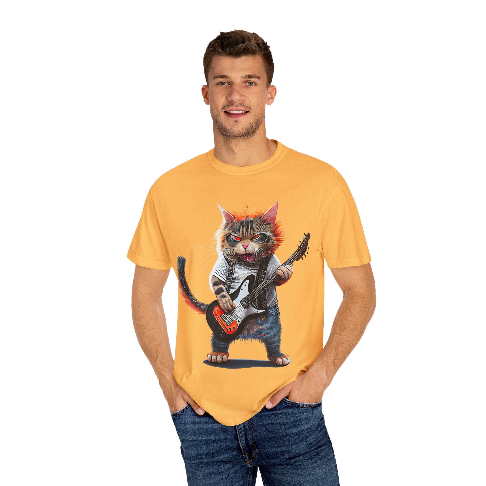 Rockin' Kitty Unisex Garment-Dyed T-Shirt
