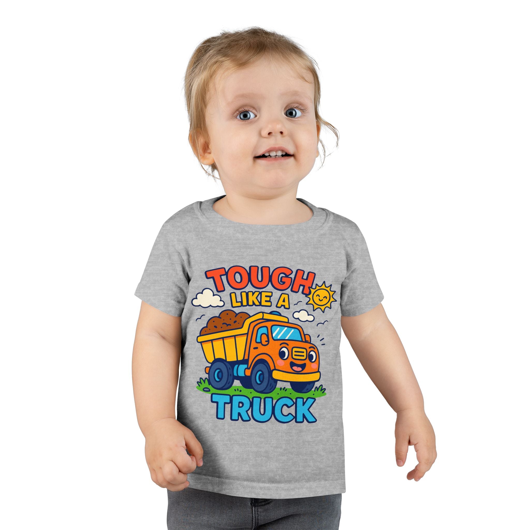 Tough Like a Truck Toddler T-Shirt | Cute Kids Tee, Truck Lover Gift, Birthday Outfit, Playtime Apparel, Toddler Casual Wear