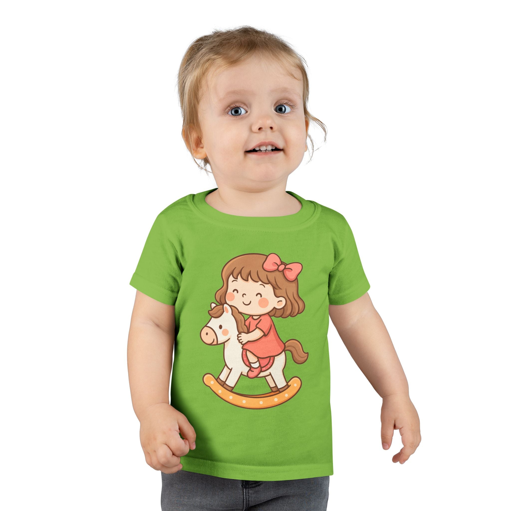 Toddler T-Shirt with Adorable Rocking Horse Design, Cute Kids Shirt, Baby Shower Gift, Playtime Outfit, Toddler Apparel