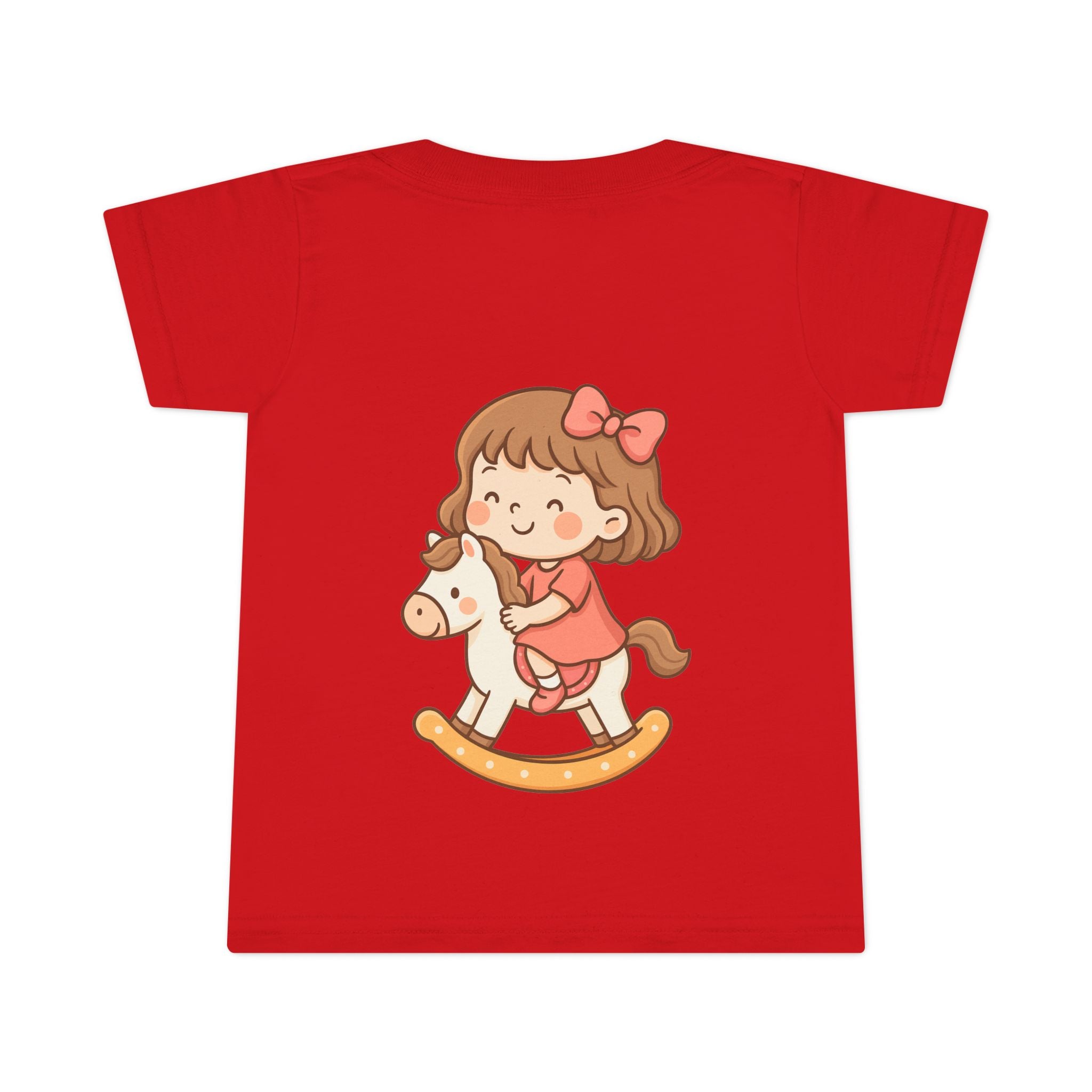 Toddler T-Shirt with Adorable Rocking Horse Design, Cute Kids Shirt, Baby Shower Gift, Playtime Outfit, Toddler Apparel