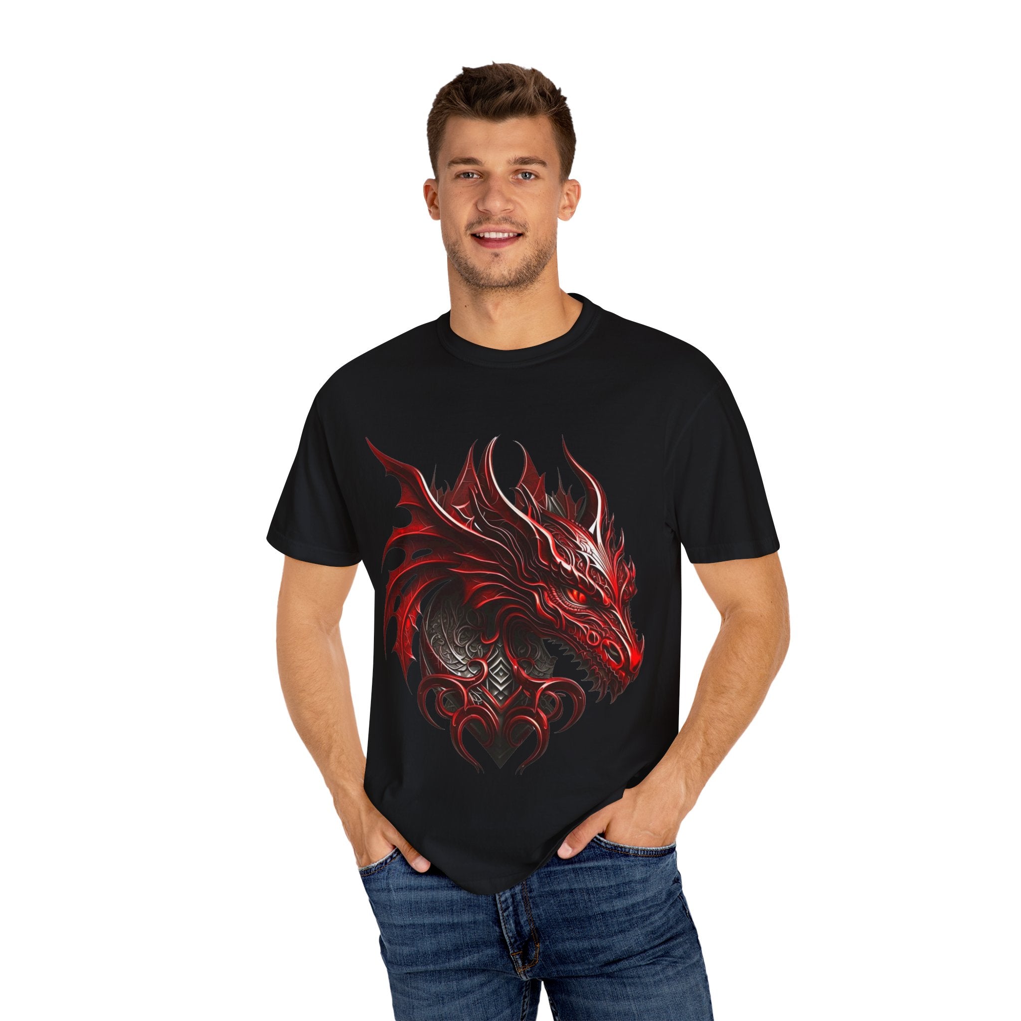 Red Dragon Graphic Unisex T-Shirt - Bold & Edgy Design