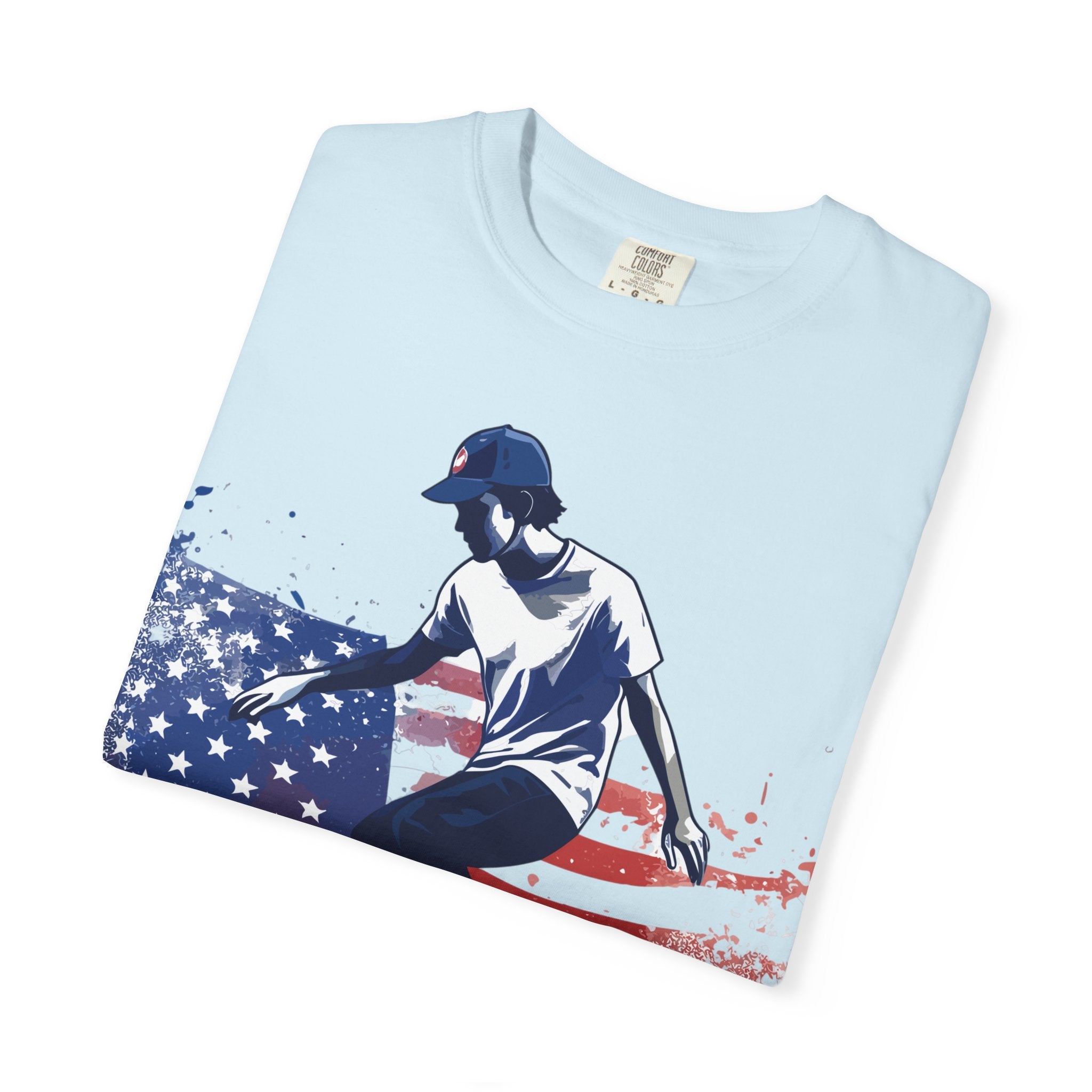Skateboarder American Flag T-Shirt
