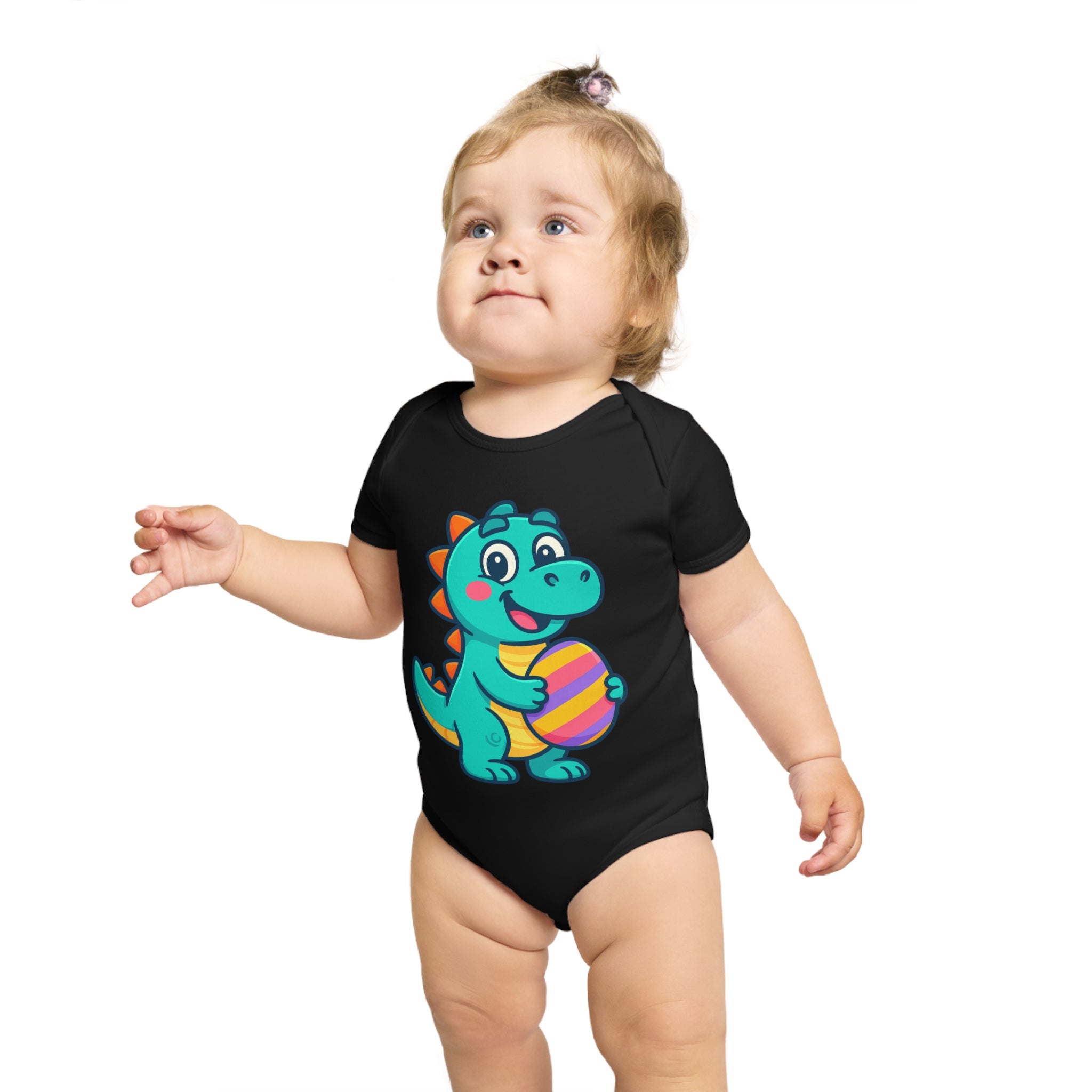 Cute Dinosaur Baby Bodysuit, Infant Onesie, Toddler Outfit, Baby Shower Gift, Easter Celebration Clothes, Adorable Baby Apparel