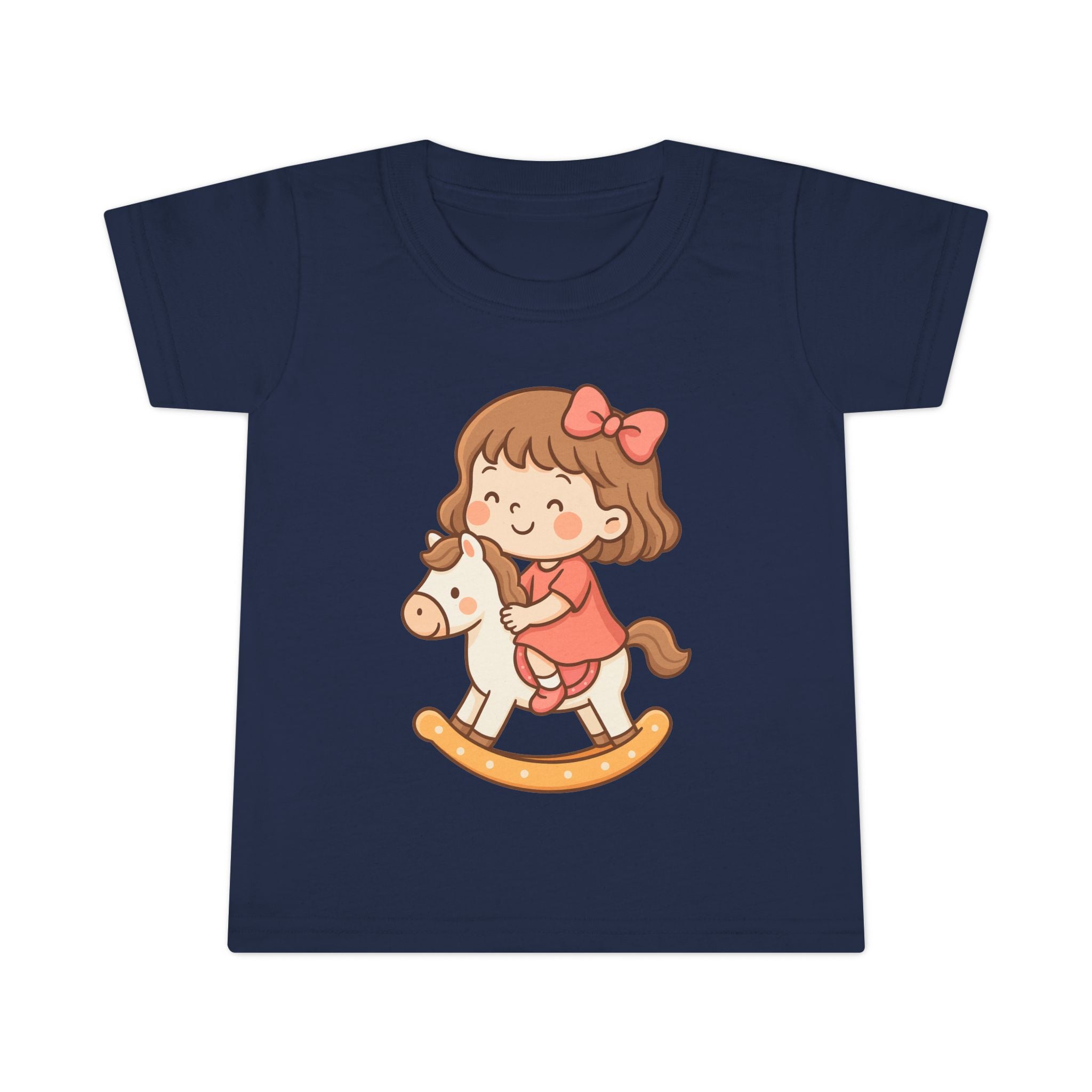 Toddler T-Shirt with Adorable Rocking Horse Design, Cute Kids Shirt, Baby Shower Gift, Playtime Outfit, Toddler Apparel