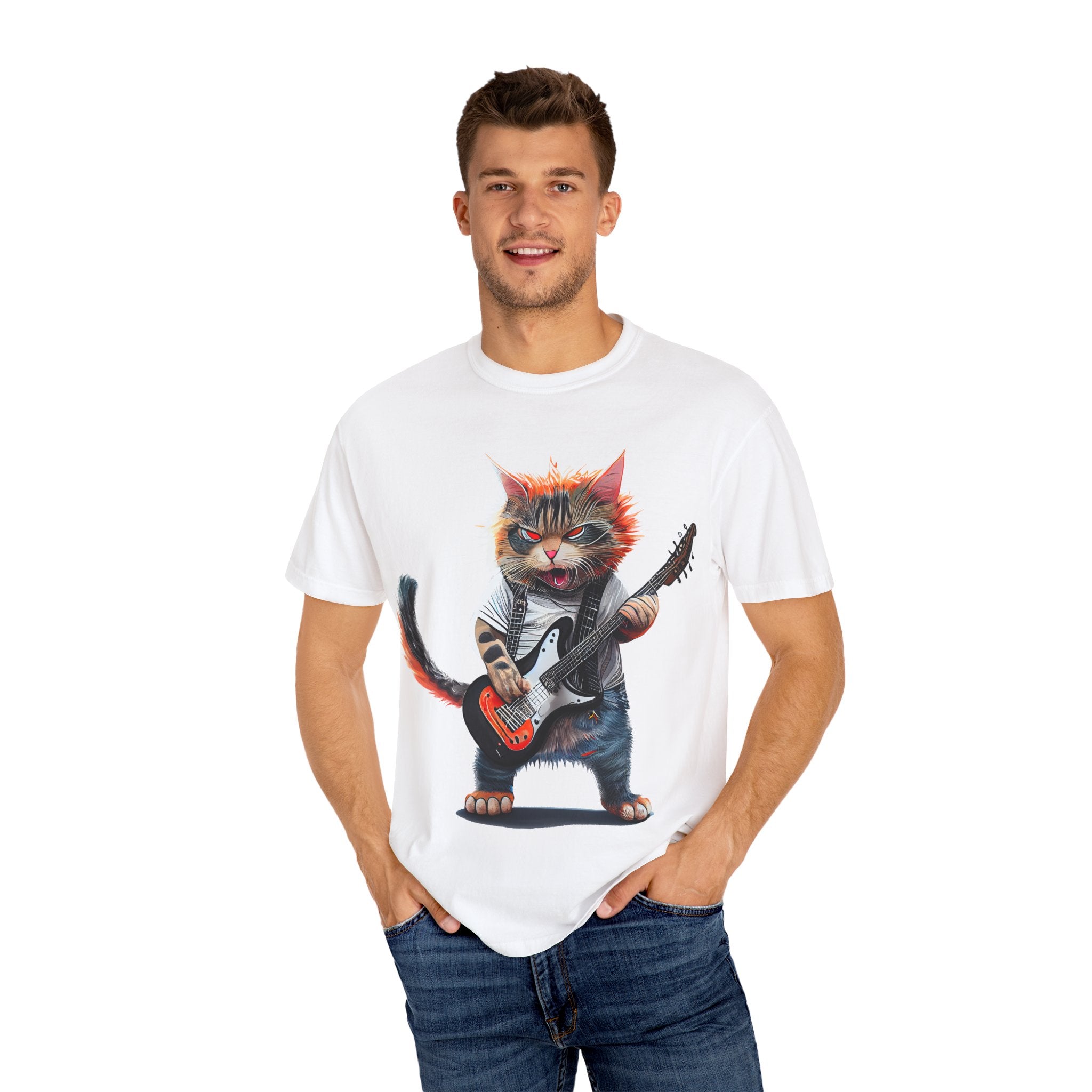 Rockin' Kitty Unisex Garment-Dyed T-Shirt