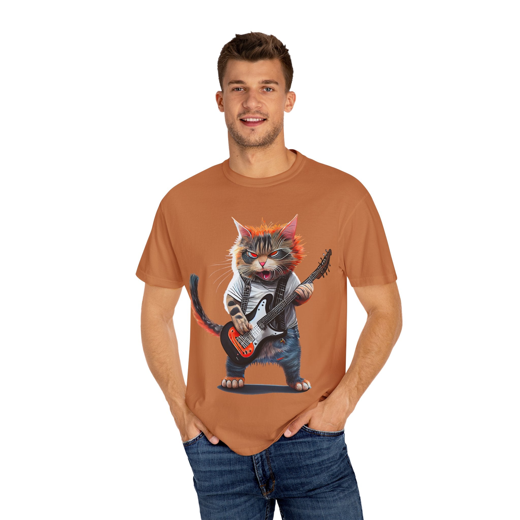 Rockin' Kitty Unisex Garment-Dyed T-Shirt
