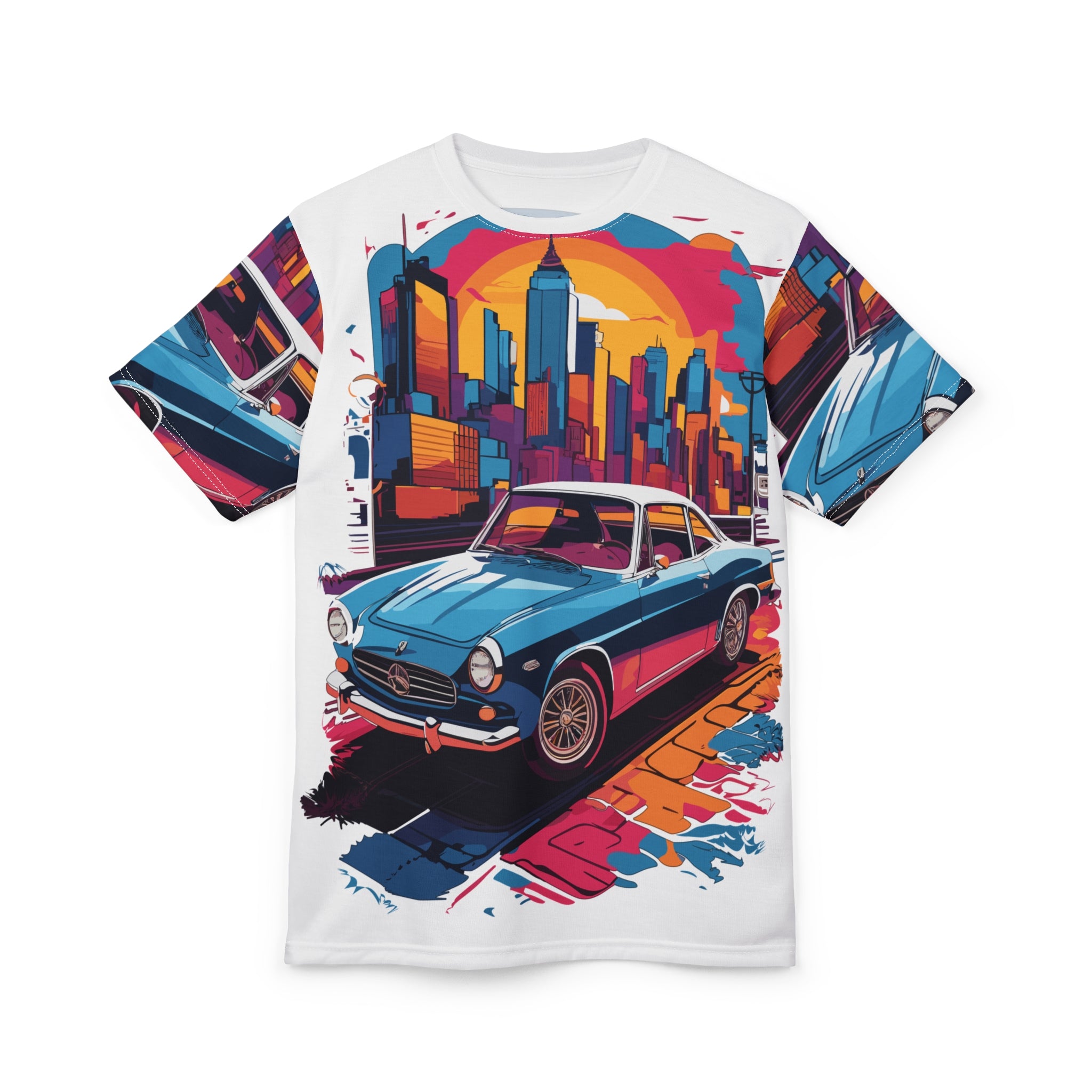 Retro Car Graphic Tee | Urban Vibes Unisex Tee