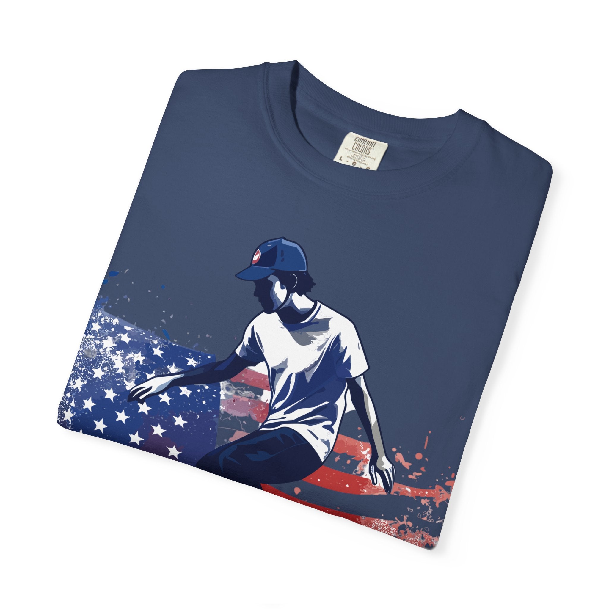 Skateboarder American Flag T-Shirt