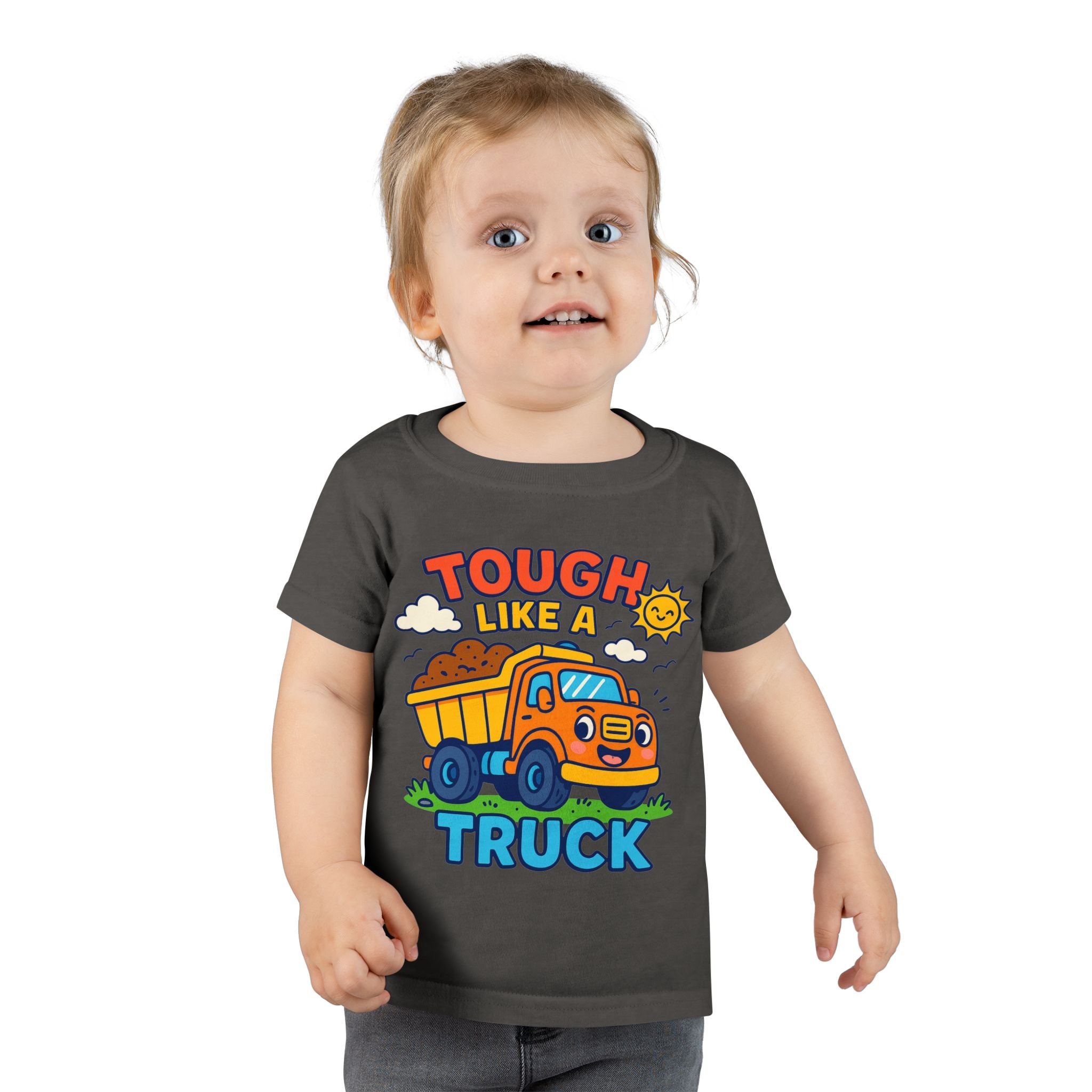 Tough Like a Truck Toddler T-Shirt | Cute Kids Tee, Truck Lover Gift, Birthday Outfit, Playtime Apparel, Toddler Casual Wear