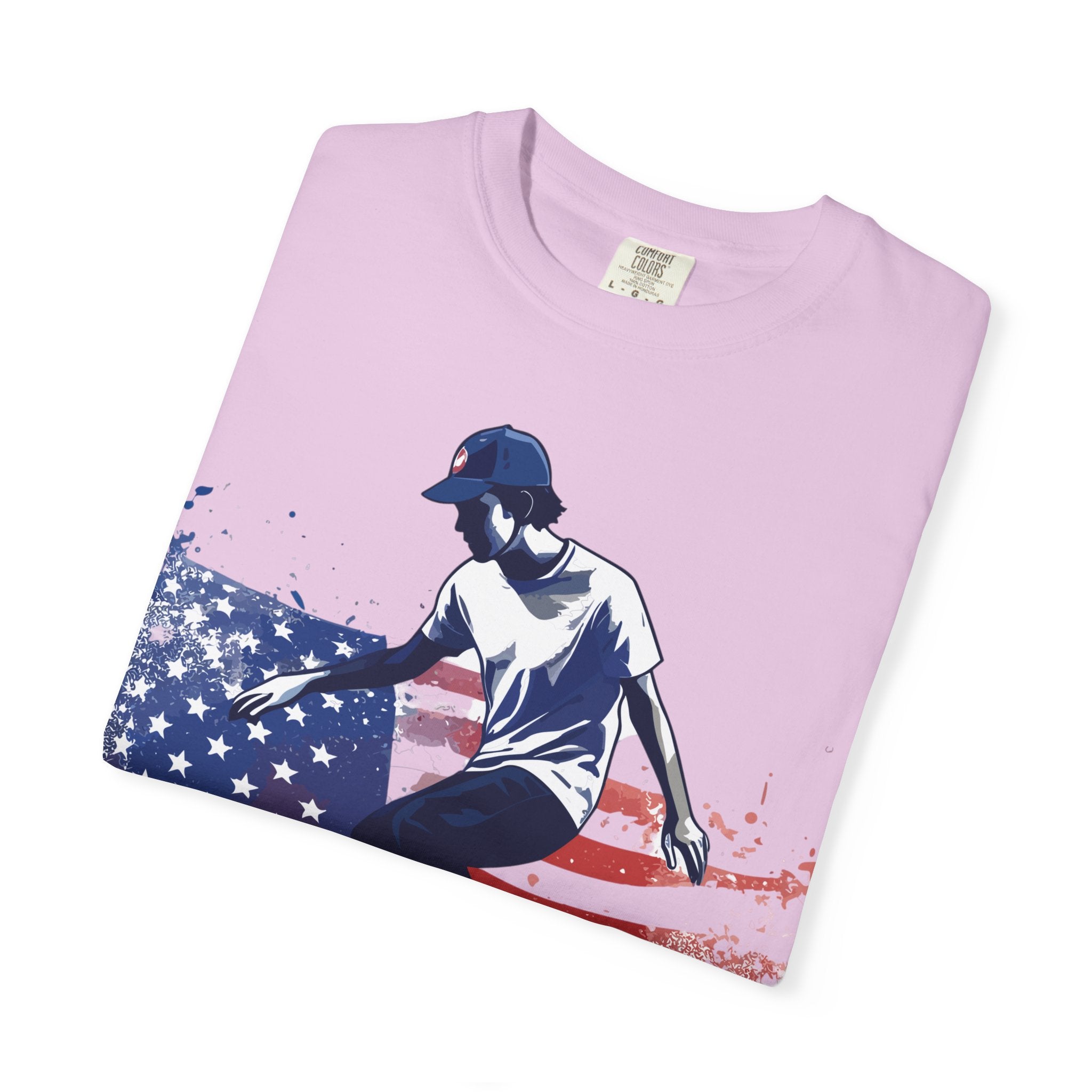 Skateboarder American Flag T-Shirt