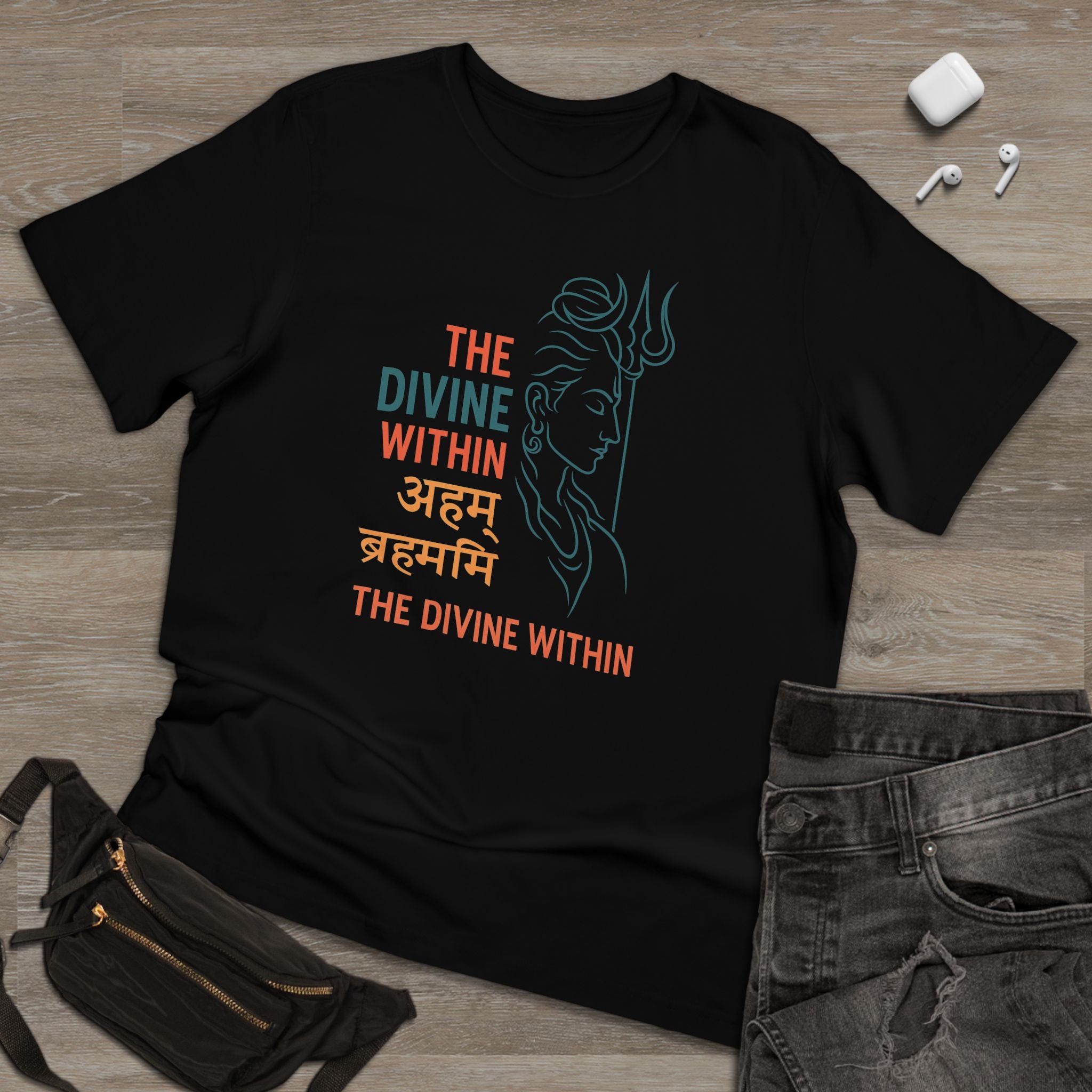 Spiritual Unisex T-shirt, Meditative Tee, Yoga Apparel, Divine Design Shirt, Gift for Mindfulness, Festival Wear