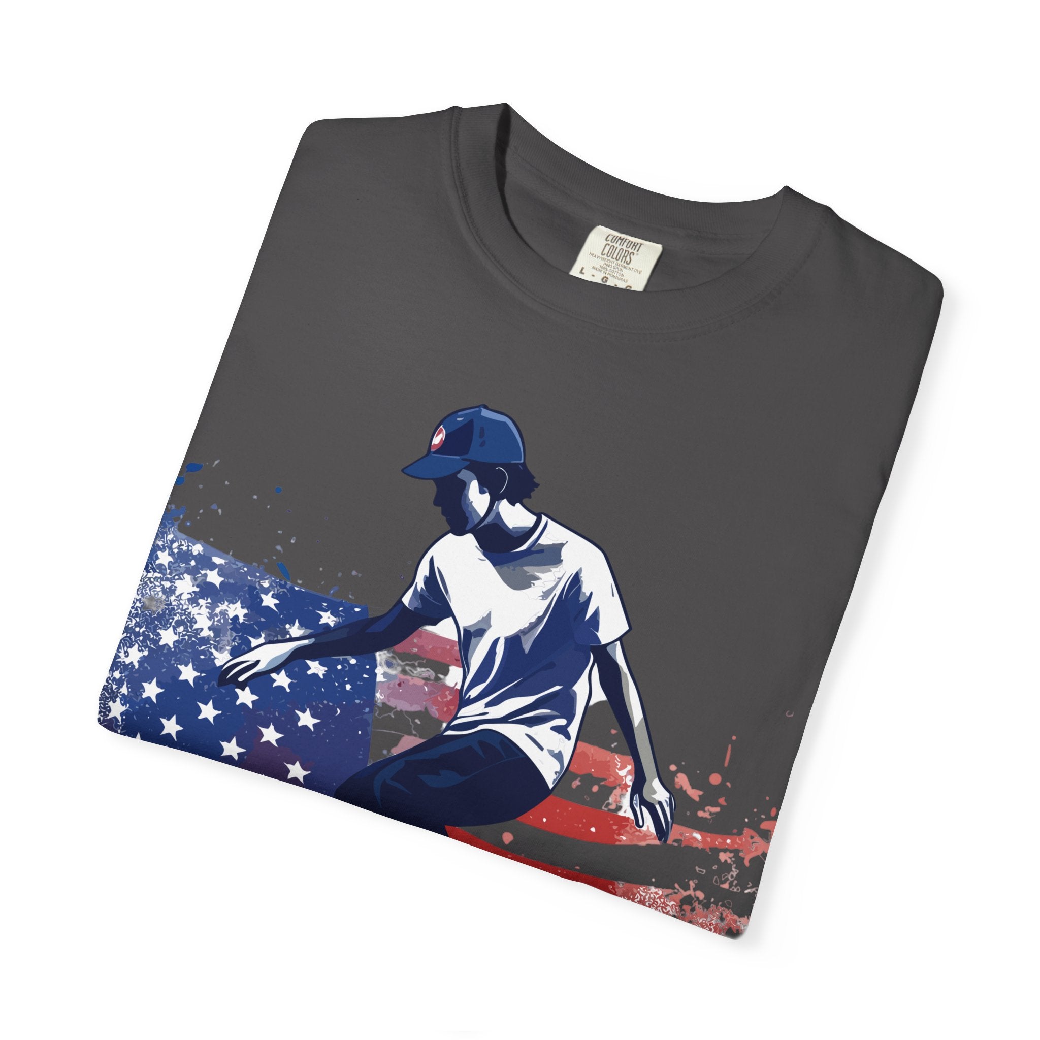 Skateboarder American Flag T-Shirt