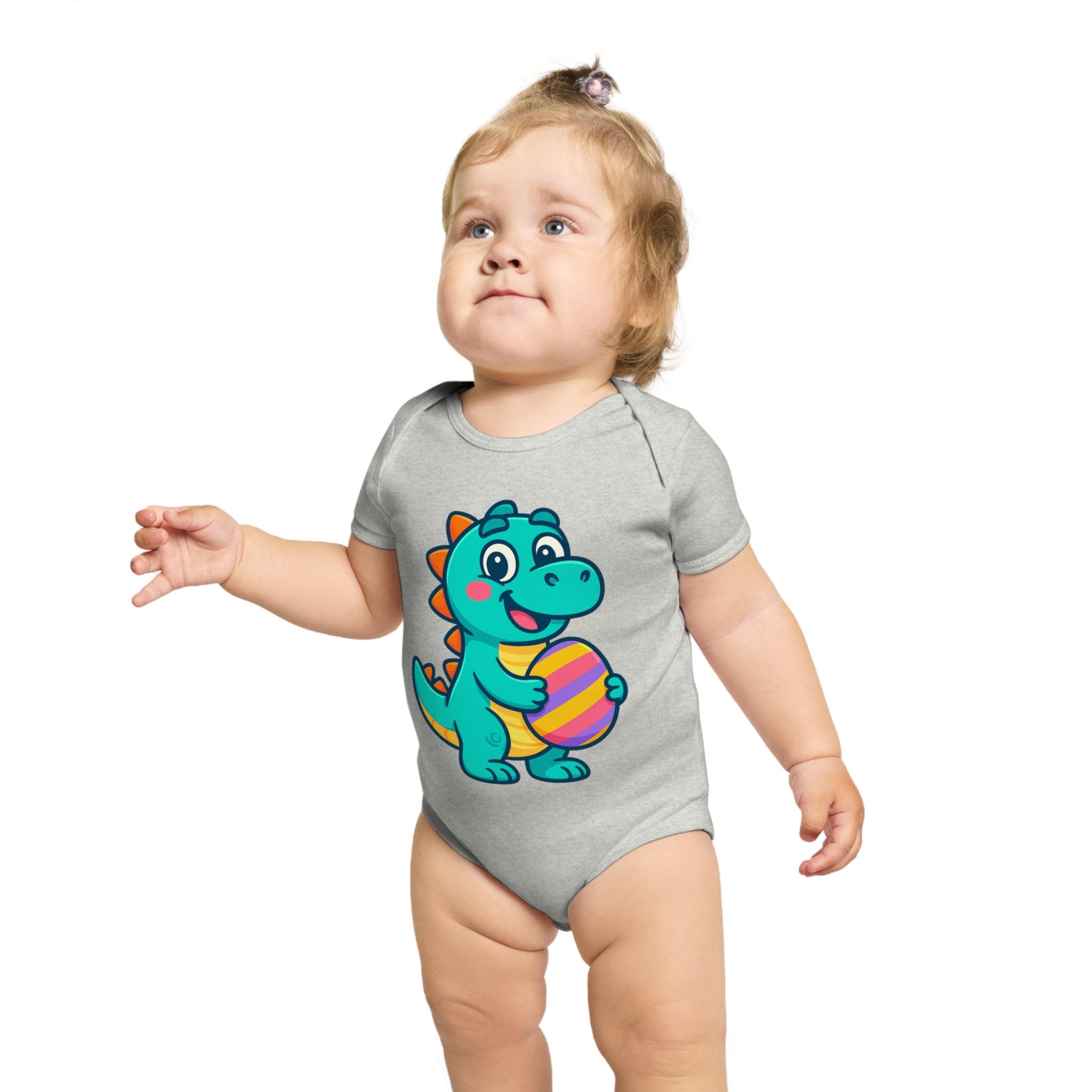 Cute Dinosaur Baby Bodysuit, Infant Onesie, Toddler Outfit, Baby Shower Gift, Easter Celebration Clothes, Adorable Baby Apparel