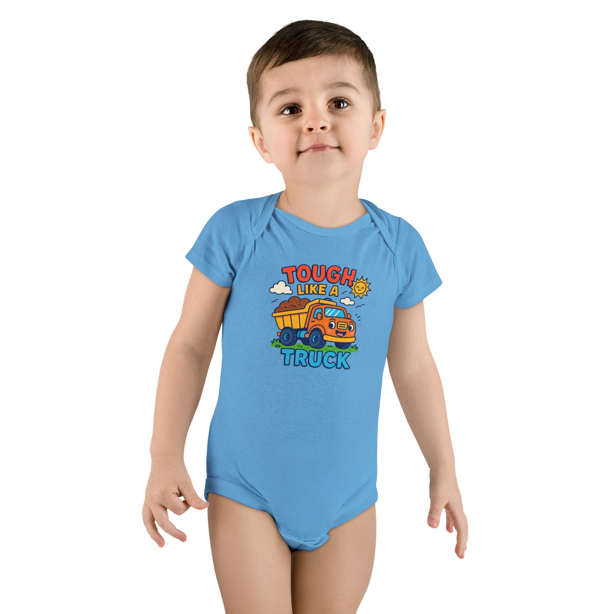 Tough Like a Truck Baby Onesie, Infant Clothing, Gift for New Parents, Baby Shower Gift, Cute Baby Outfit, Fun Toddler Apparel