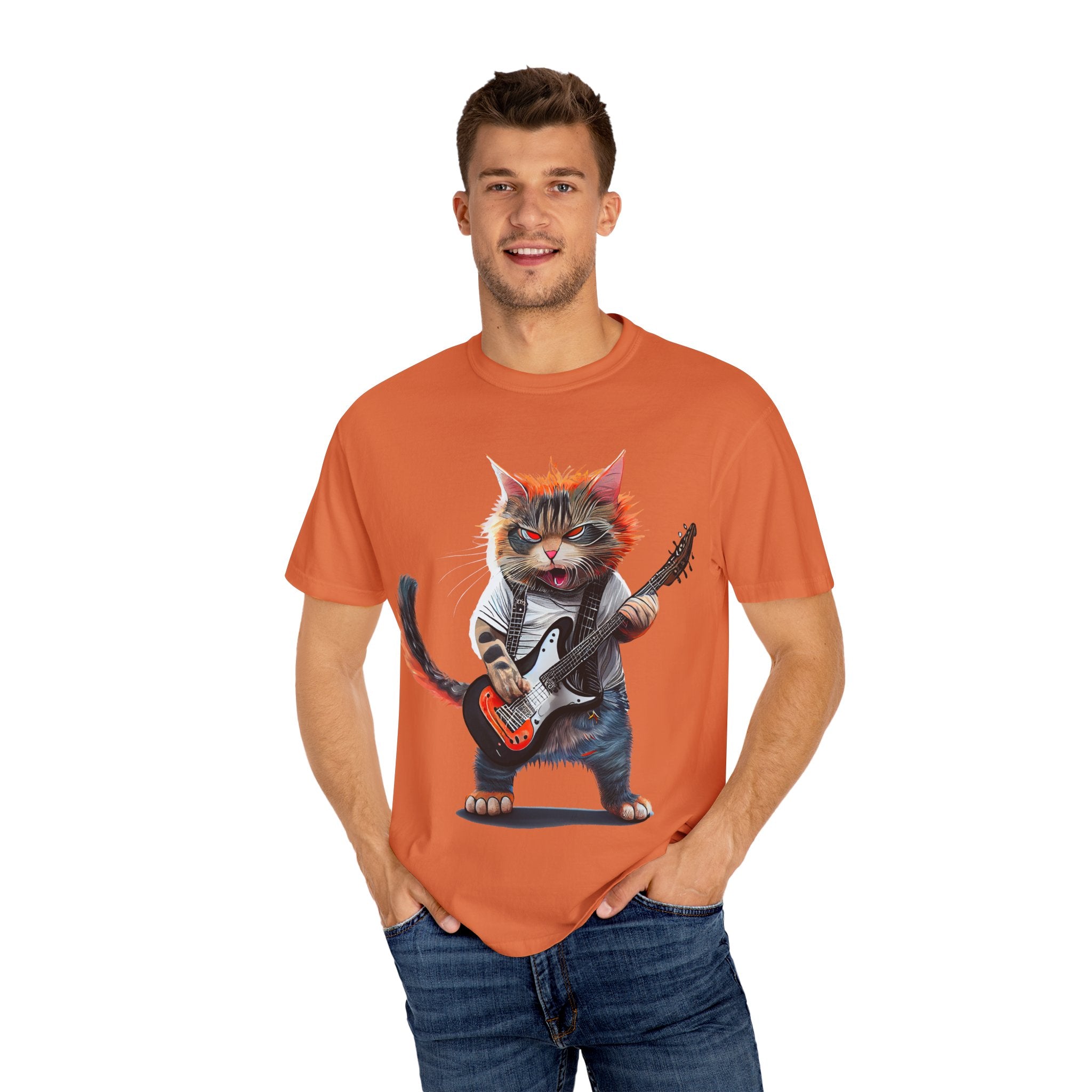 Rockin' Kitty Unisex Garment-Dyed T-Shirt