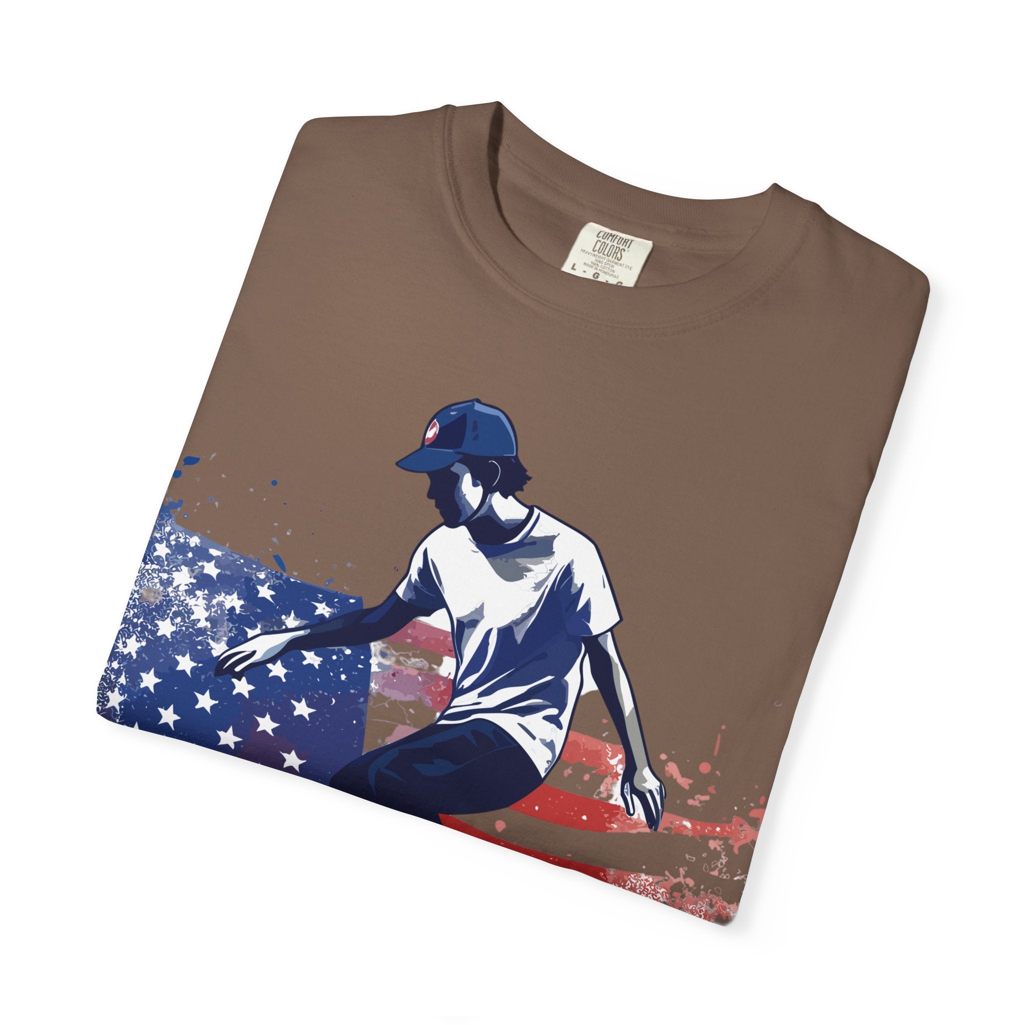Skateboarder American Flag T-Shirt