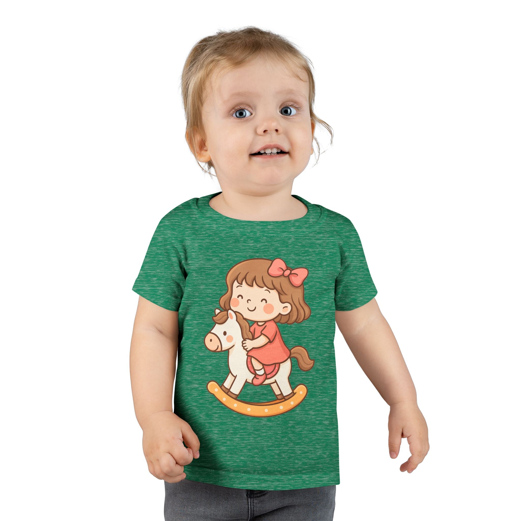 Toddler T-Shirt with Adorable Rocking Horse Design, Cute Kids Shirt, Baby Shower Gift, Playtime Outfit, Toddler Apparel