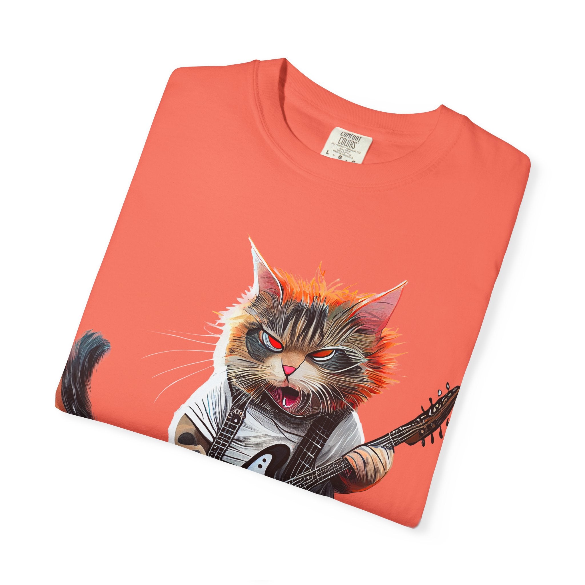 Rockin' Kitty Unisex Garment-Dyed T-Shirt