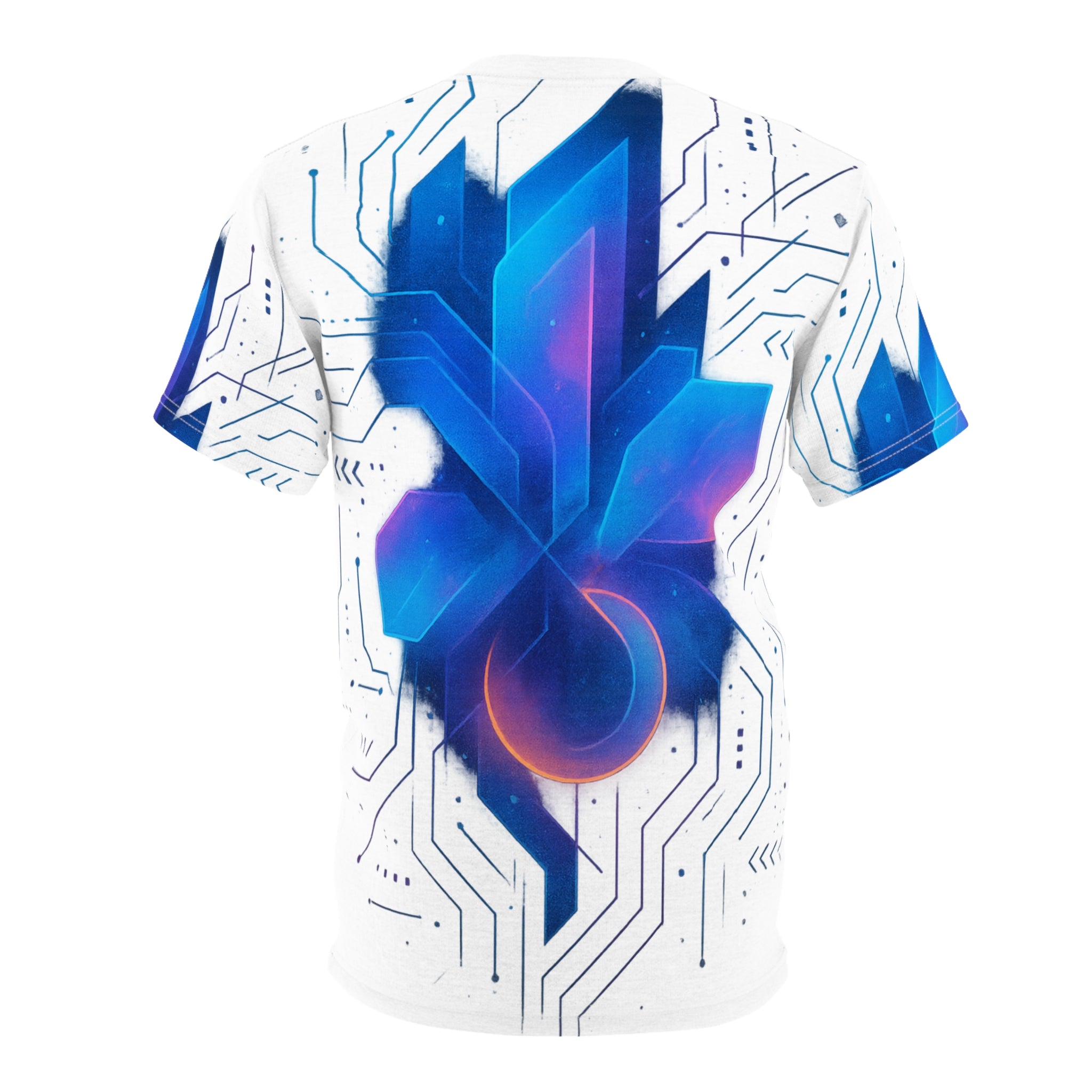 Futuristic Graphic Tee for Tech Enthusiasts, Unique Fashionable T-Shirt, Cyberpunk Aesthetic Top, Perfect Gift for Gamers and Innovators