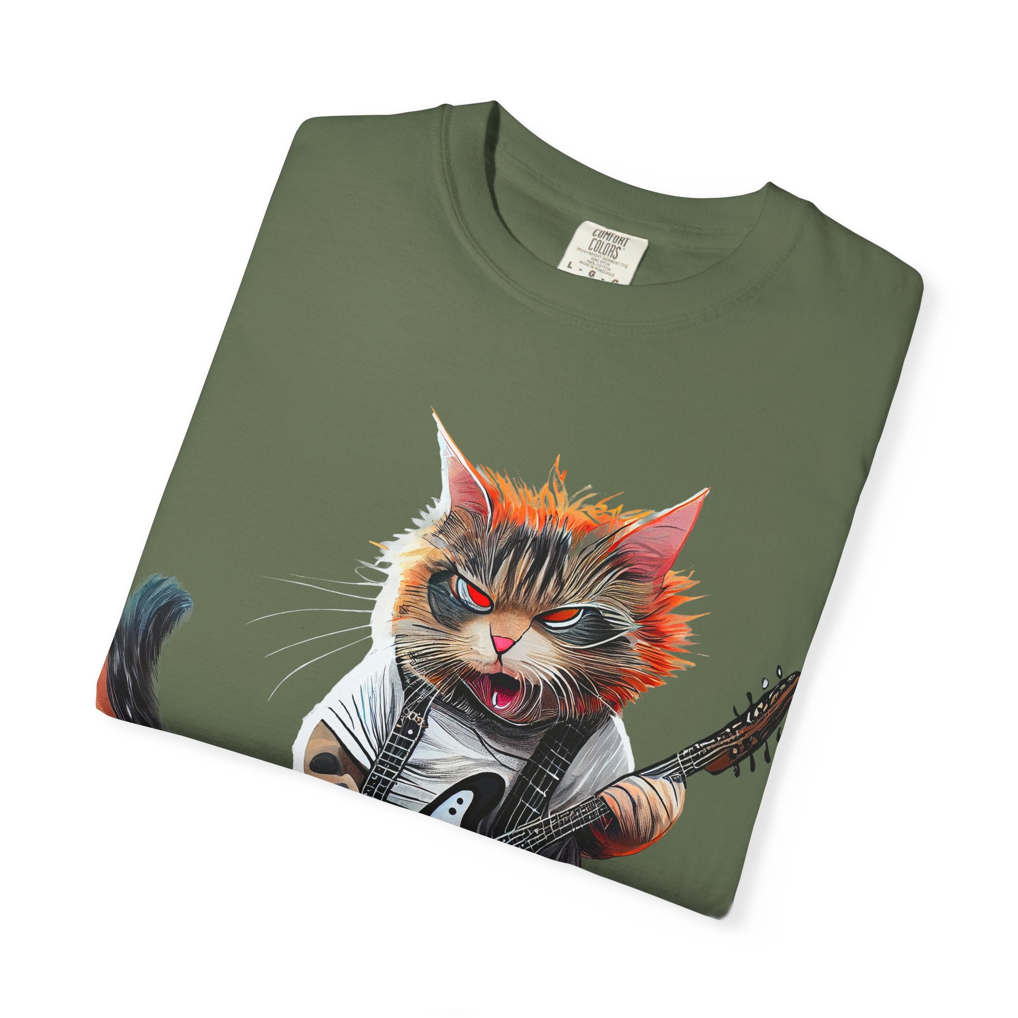Rockin' Kitty Unisex Garment-Dyed T-Shirt