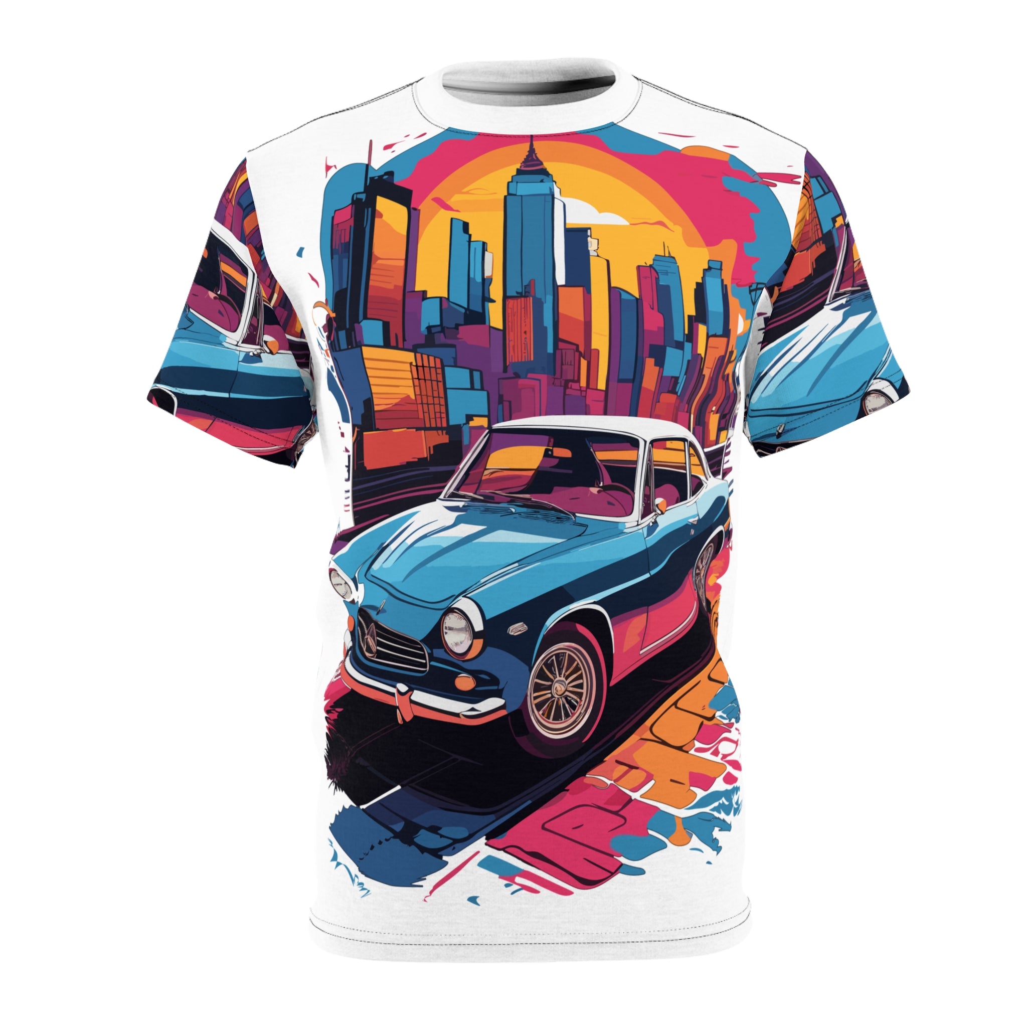 Retro Car Graphic Tee | Urban Vibes Unisex Tee