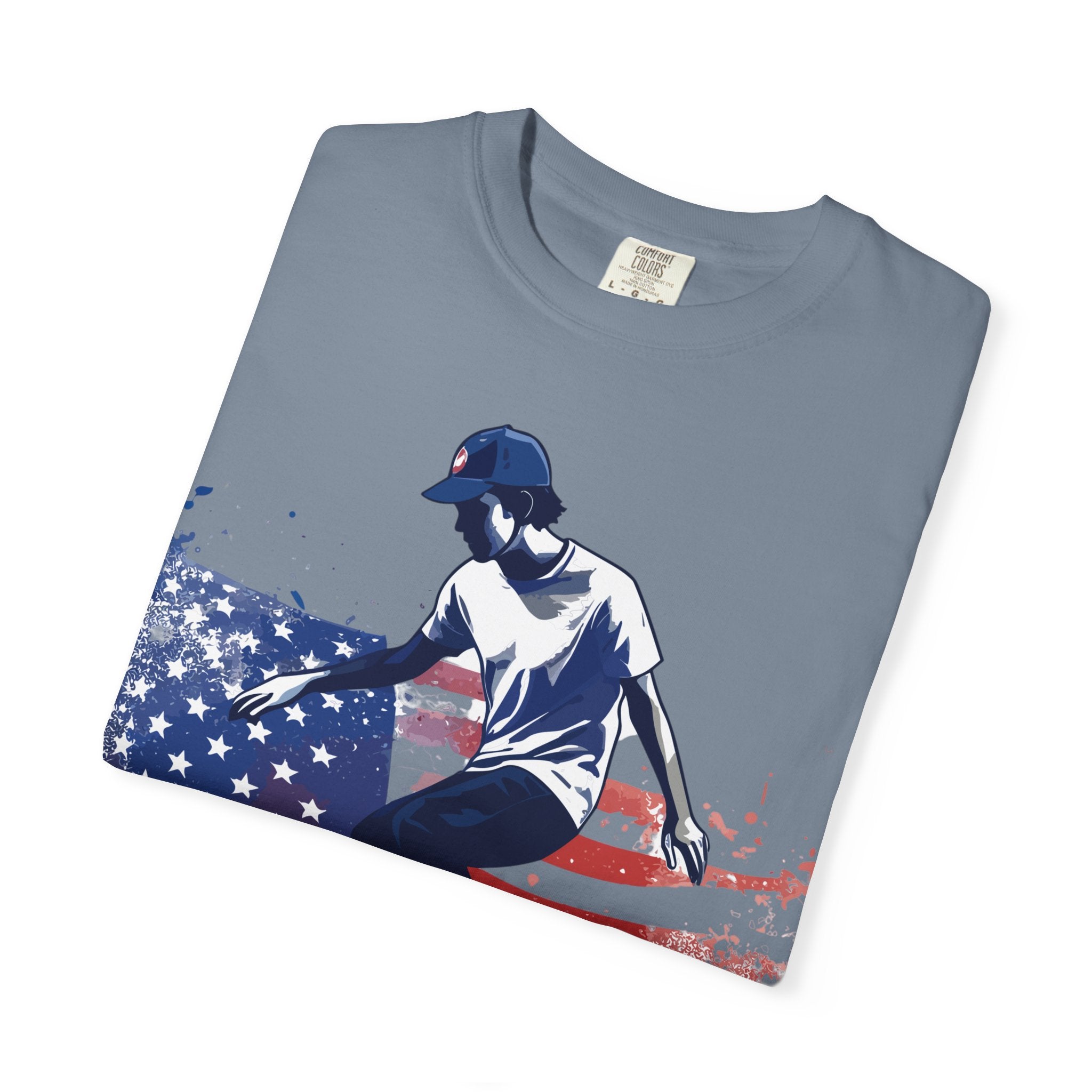 Skateboarder American Flag T-Shirt