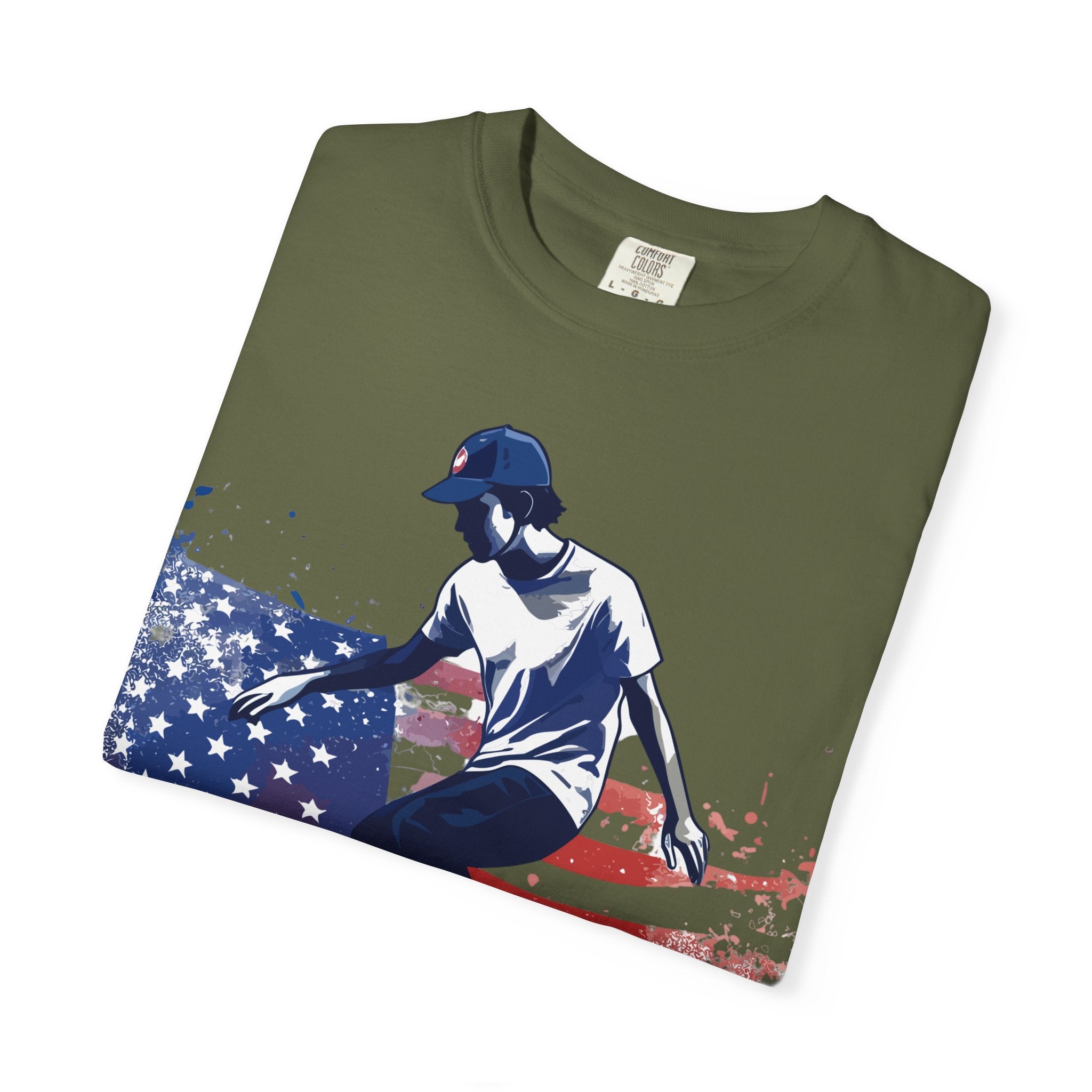 Skateboarder American Flag T-Shirt