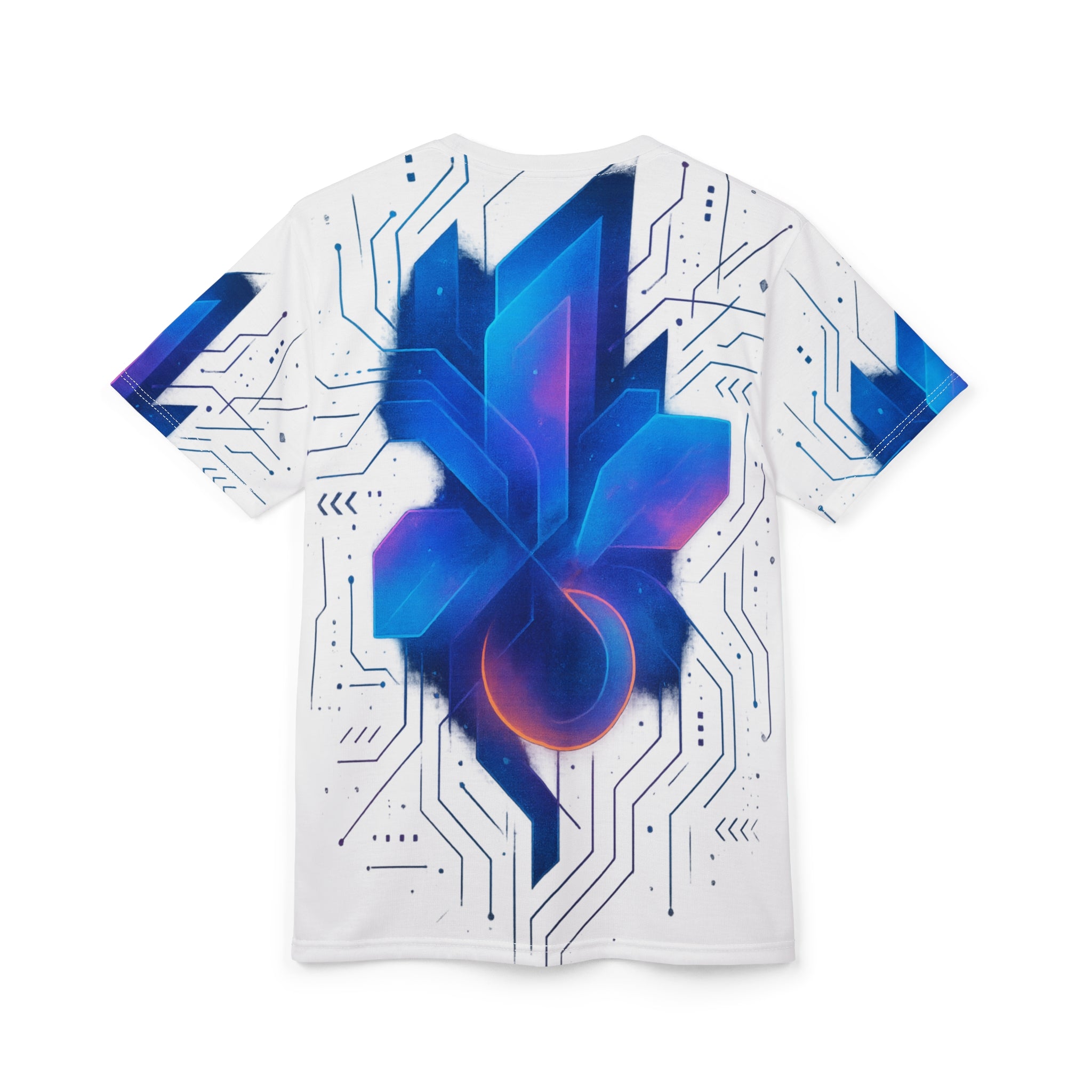 Futuristic Graphic Tee for Tech Enthusiasts, Unique Fashionable T-Shirt, Cyberpunk Aesthetic Top, Perfect Gift for Gamers and Innovators