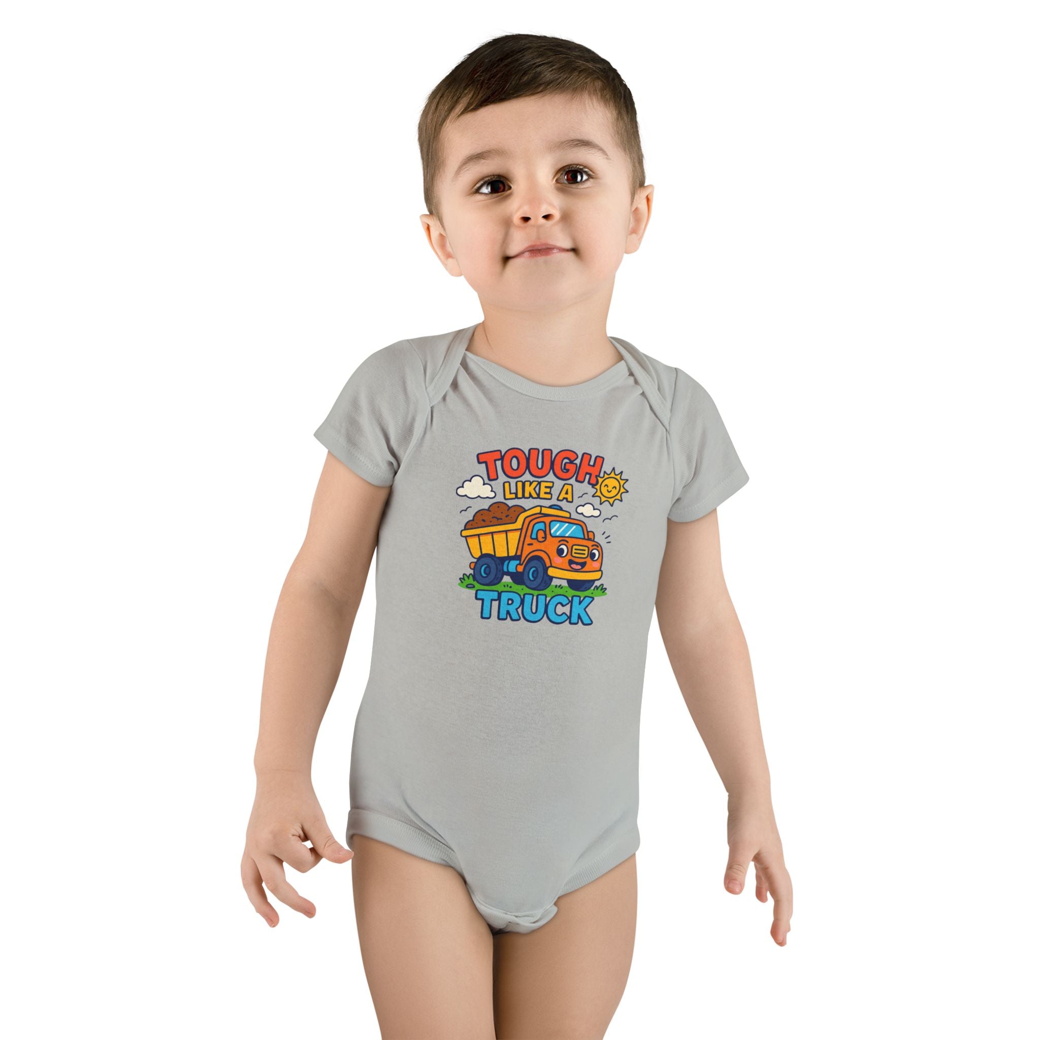 Tough Like a Truck Baby Onesie, Infant Clothing, Gift for New Parents, Baby Shower Gift, Cute Baby Outfit, Fun Toddler Apparel