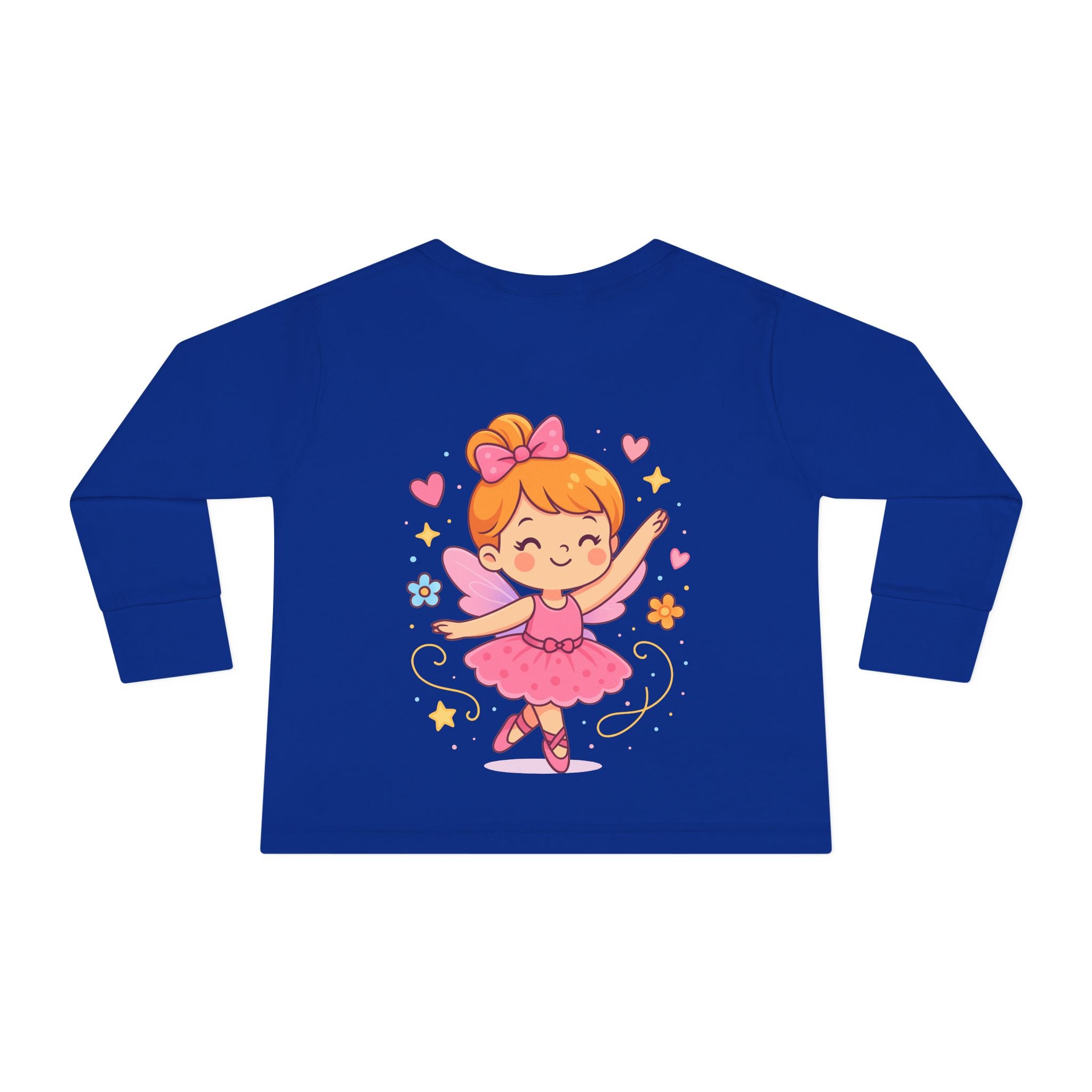 Cute Ballerina Toddler Long Sleeve Tee, Kids Dance Shirt, Toddler Gift, Ballet Costume Tee, Toddler Apparel for Birthdays, Dance Class
