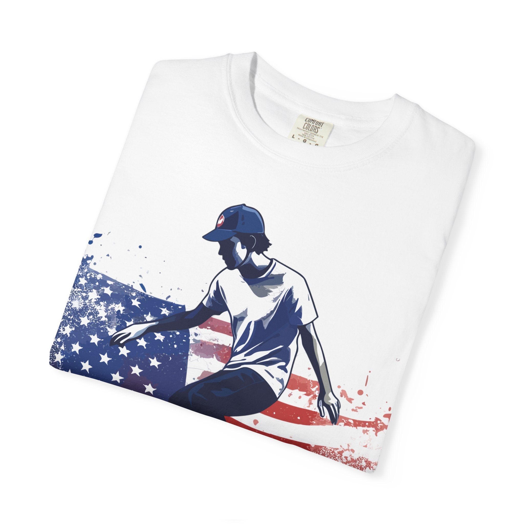 Skateboarder American Flag T-Shirt