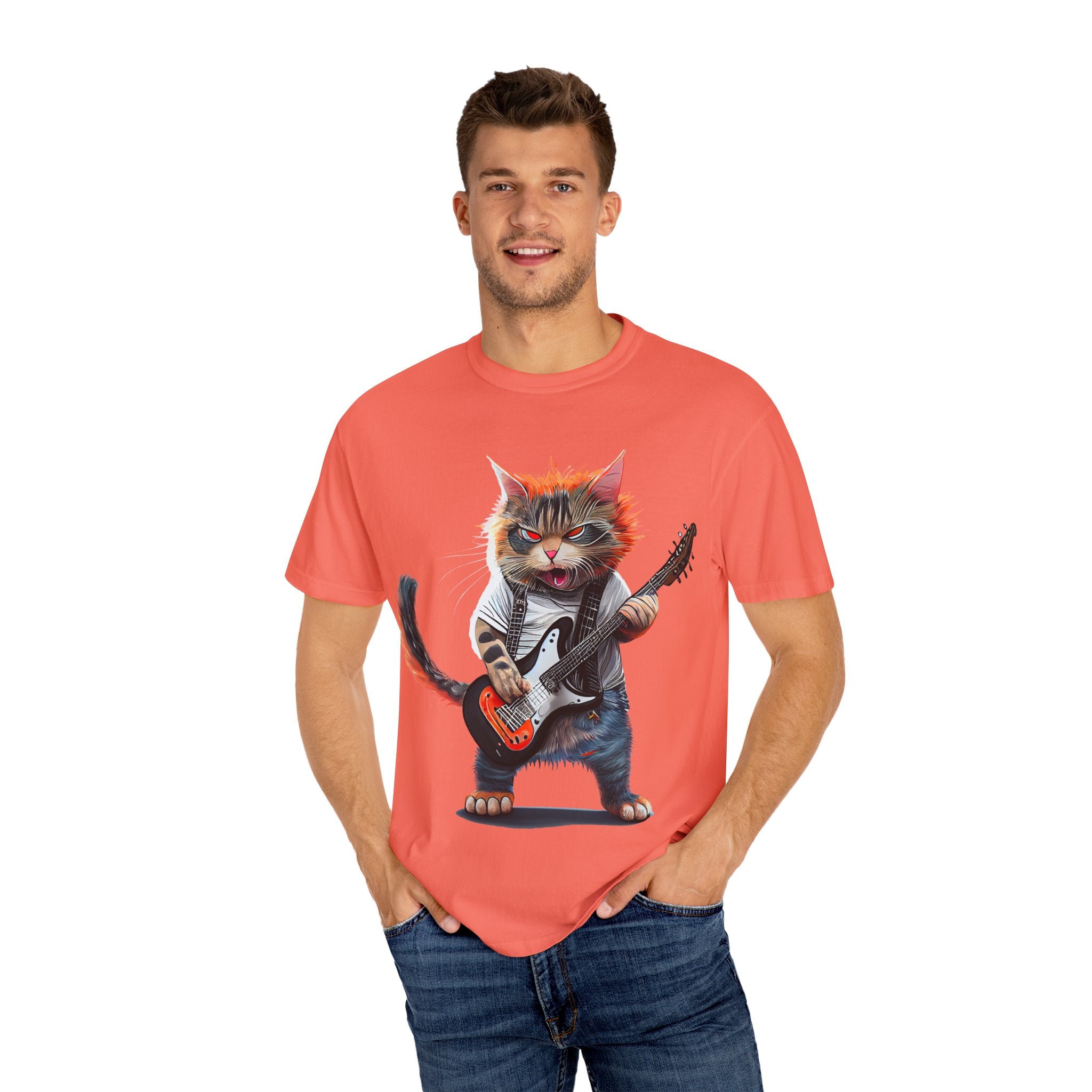Rockin' Kitty Unisex Garment-Dyed T-Shirt