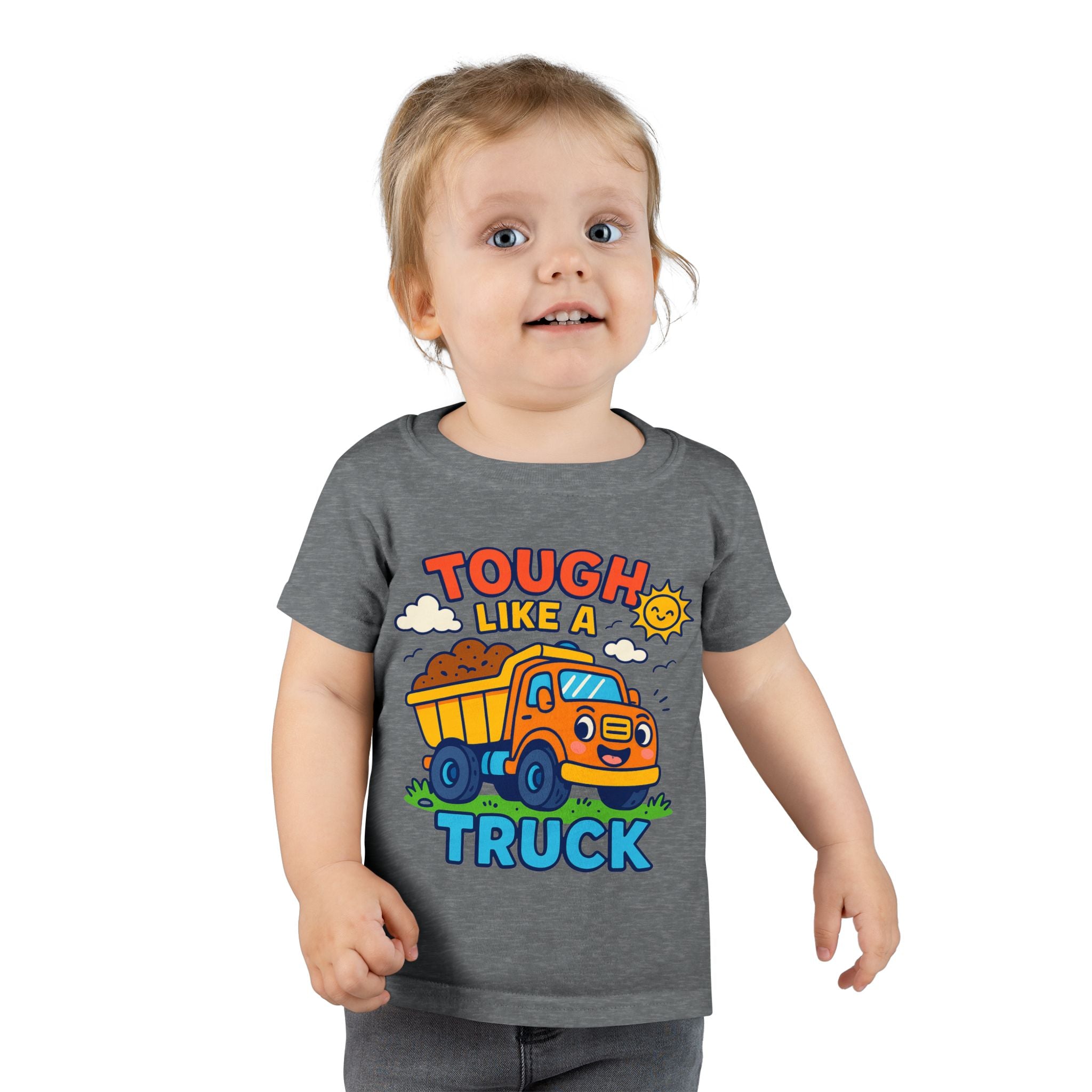 Tough Like a Truck Toddler T-Shirt | Cute Kids Tee, Truck Lover Gift, Birthday Outfit, Playtime Apparel, Toddler Casual Wear