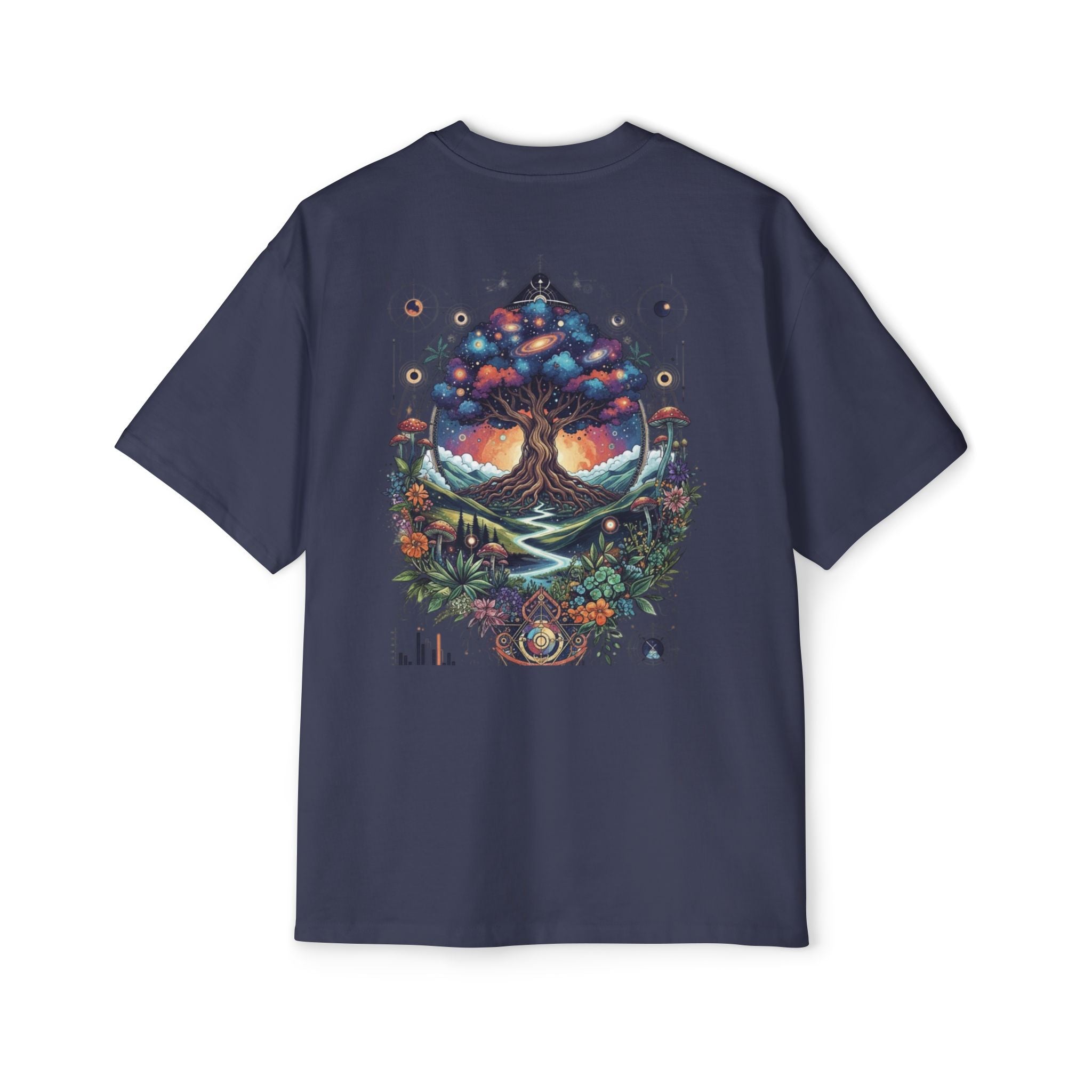 Bohemian Tree of Life Tee, Oversized Men's Shirt, Festival Wear, Nature Lover Gift, Eco-Friendly Fashion, Casual Summer Top