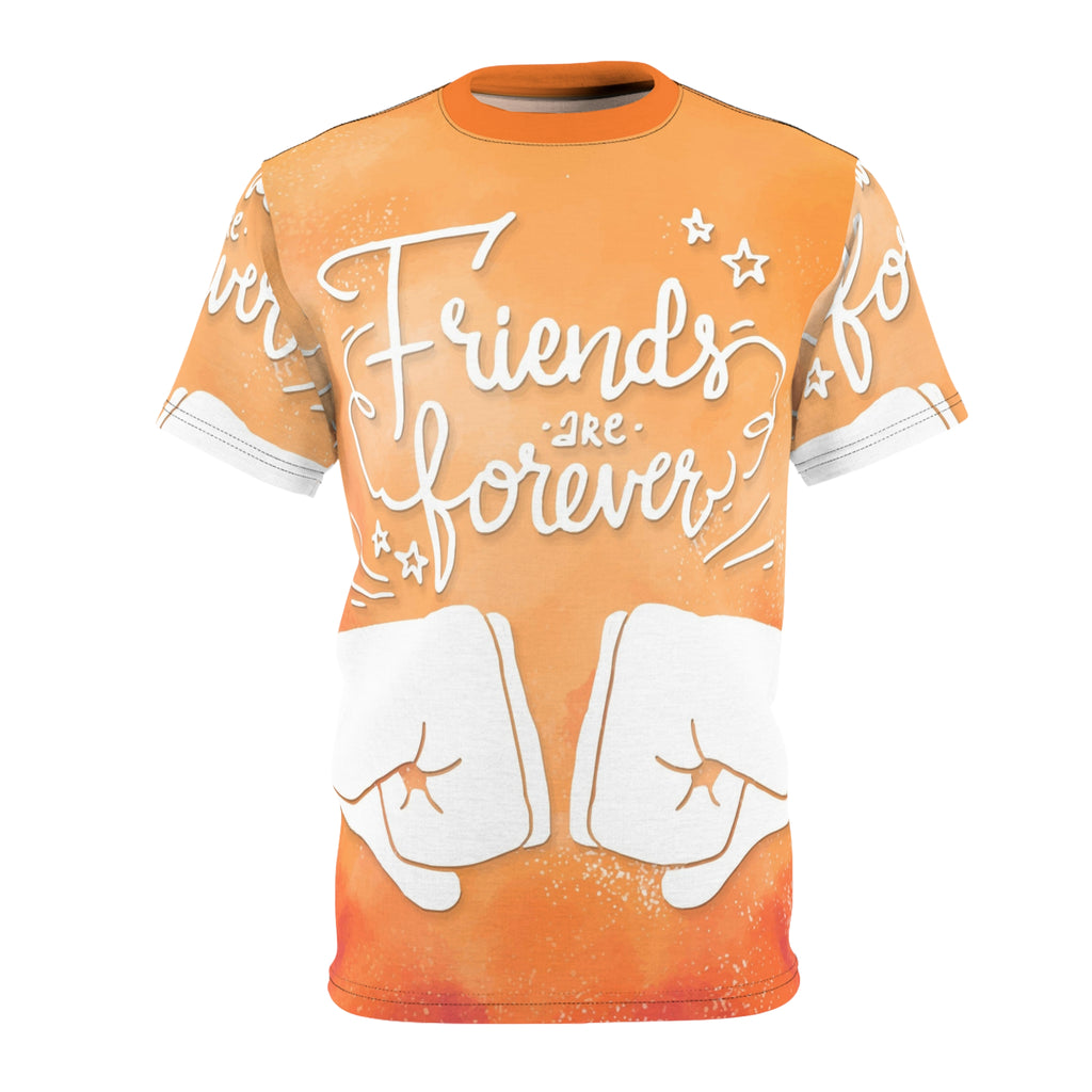 Friends Are Forever Tee — Orange Fist Bump Friendship T-Shirt