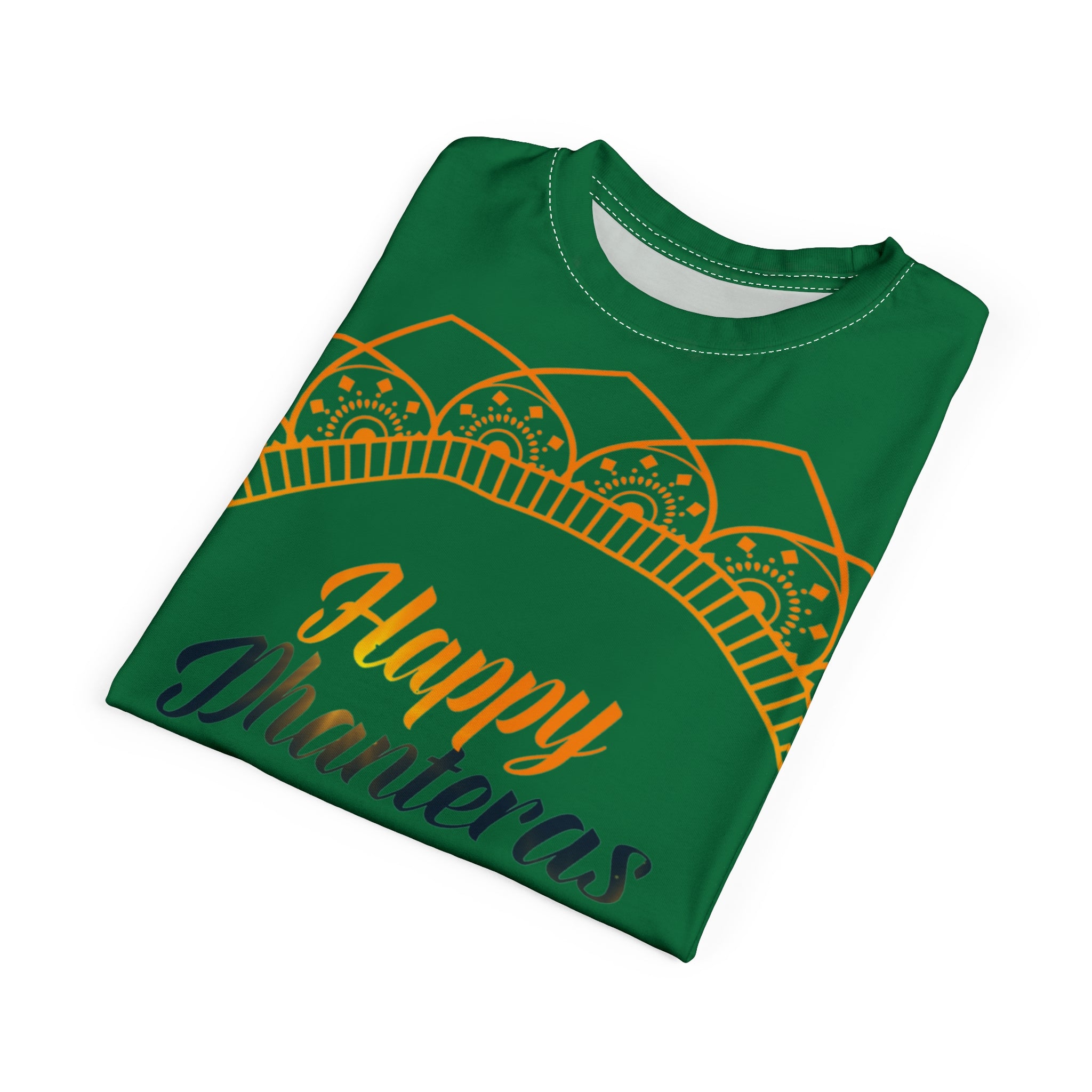 Dhanteras Celebration Tee — "Happy Dhanteras" Pot Design