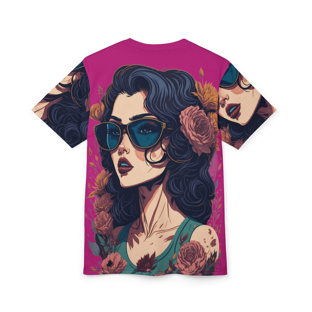 Retro Floral Sunglasses Art Tee
