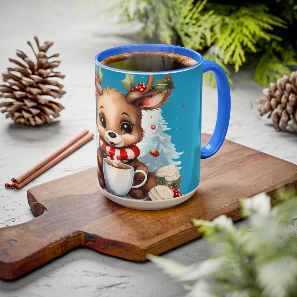 Cute Christmas Reindeer Coffee Mug (11oz & 15oz)