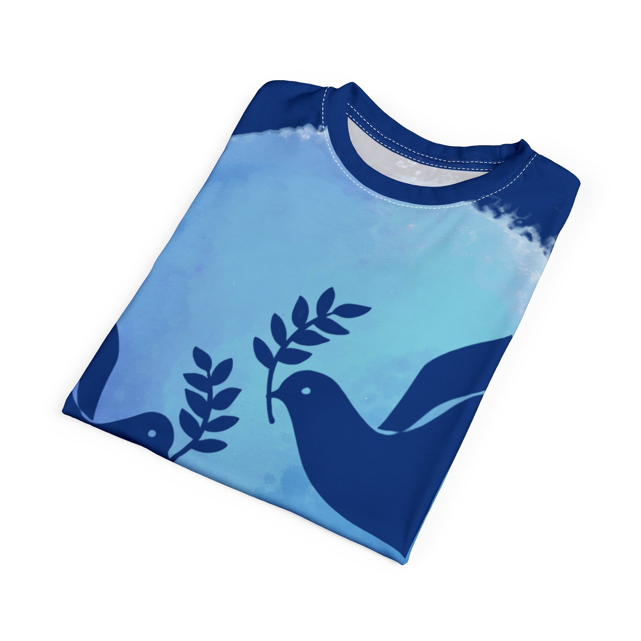 Peace Day All-Over Print Tee with Dove Design