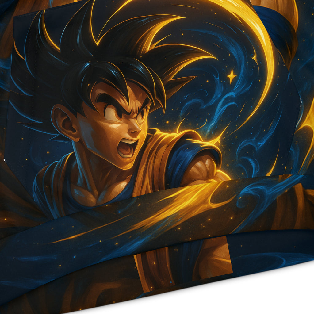 Kids Hoodie — Galactic Warrior Anime All-Over Print