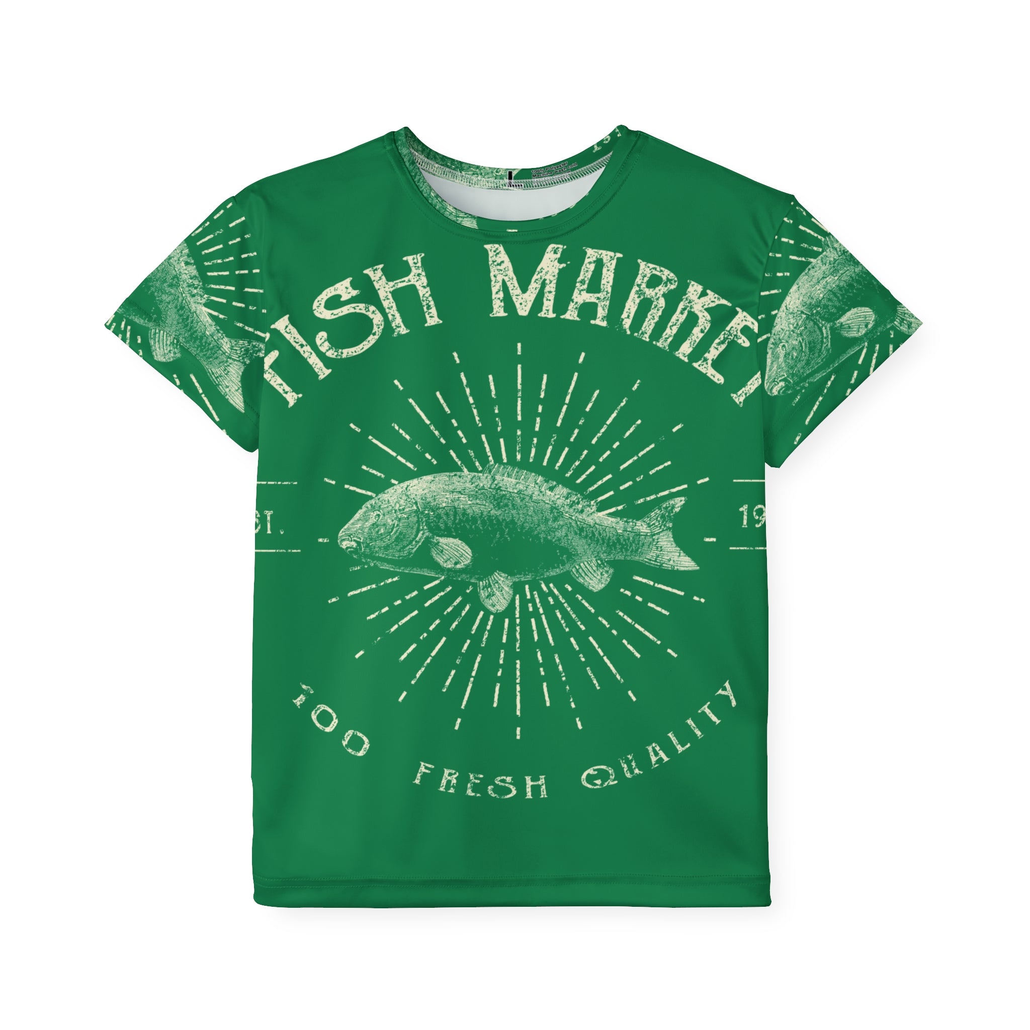 Kids Jersey - Vintage Fish Market Graphic