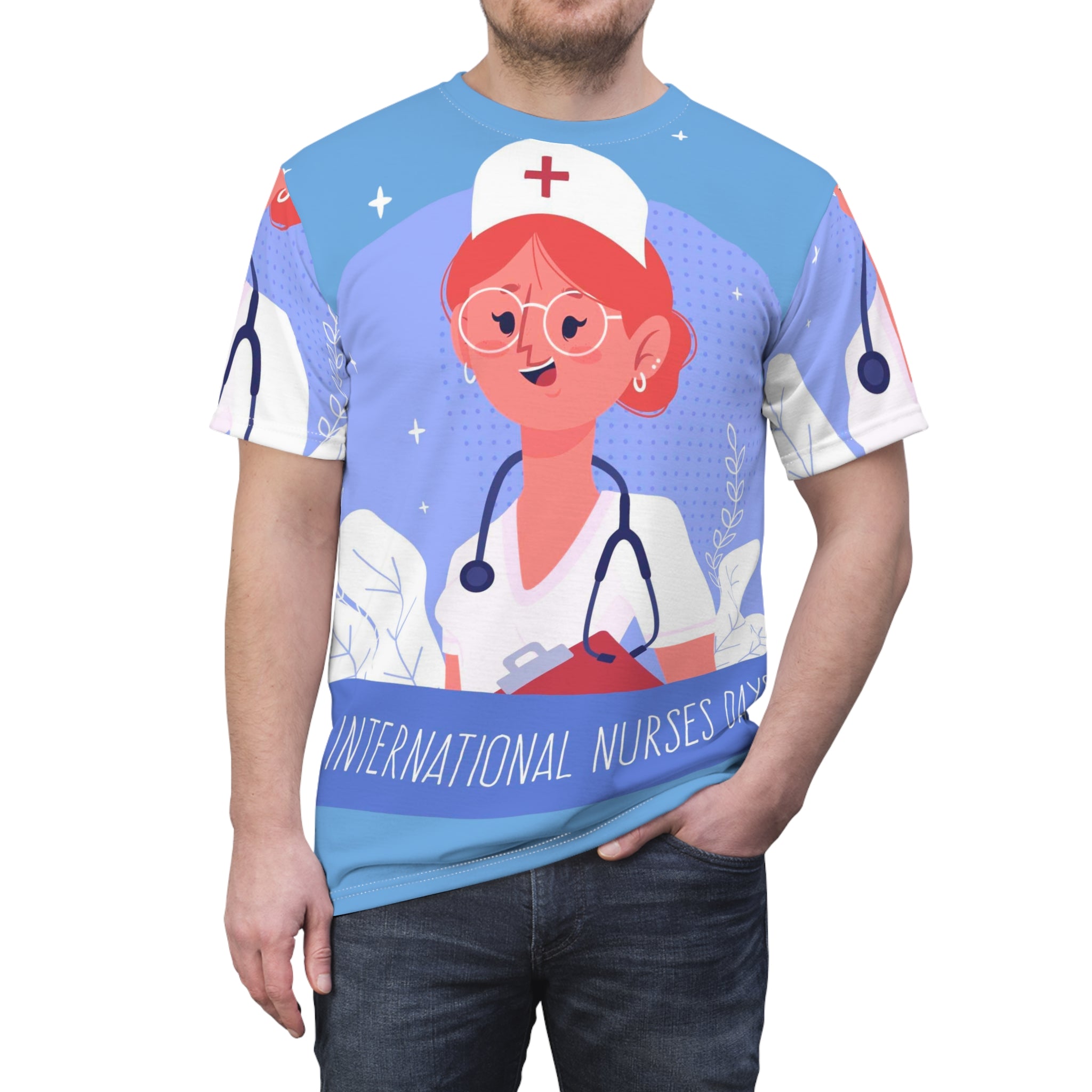 Nurses Day All-Over Print Tee — International Nurses Day Tribute