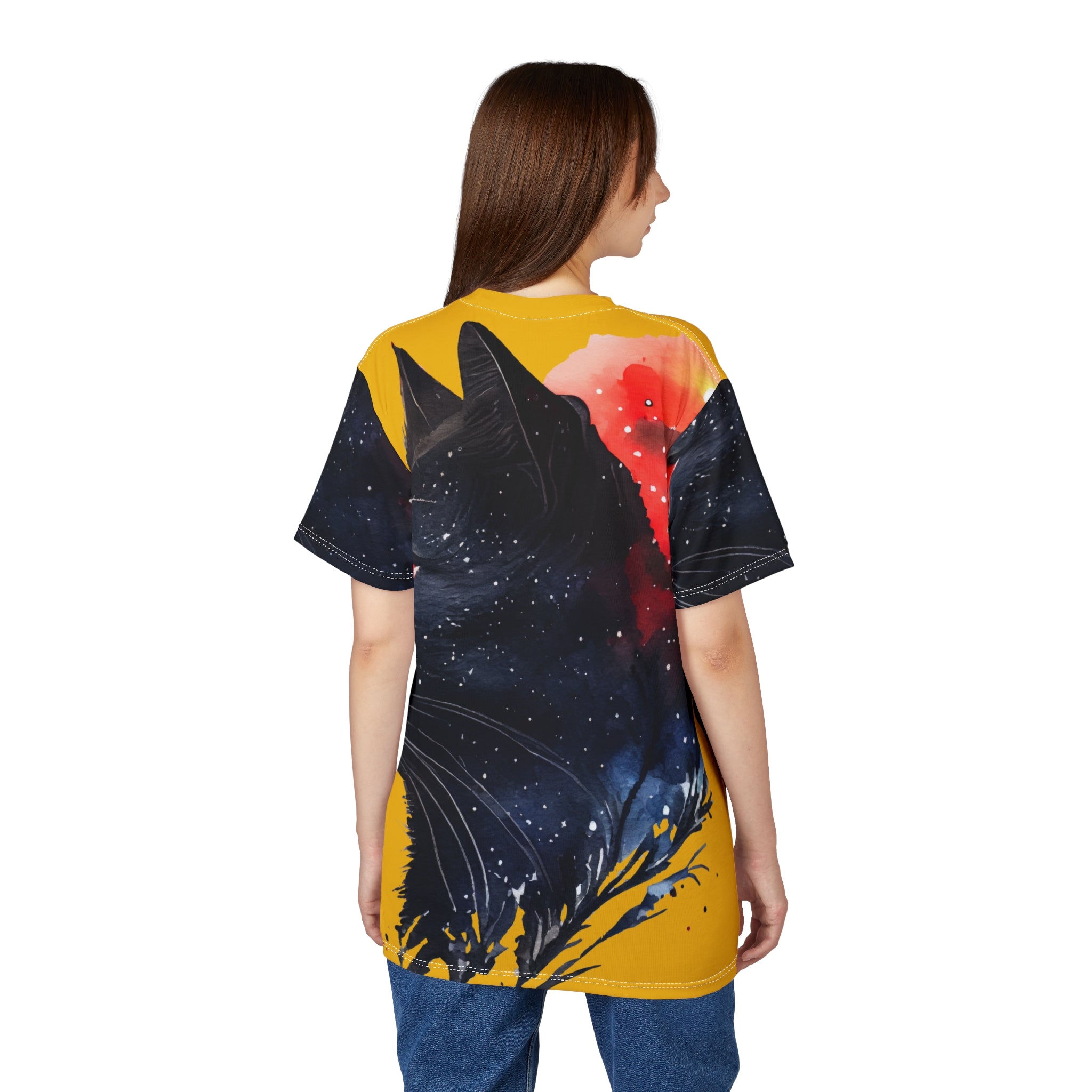 Galactic Cat Unisex Cut & Sew Tee