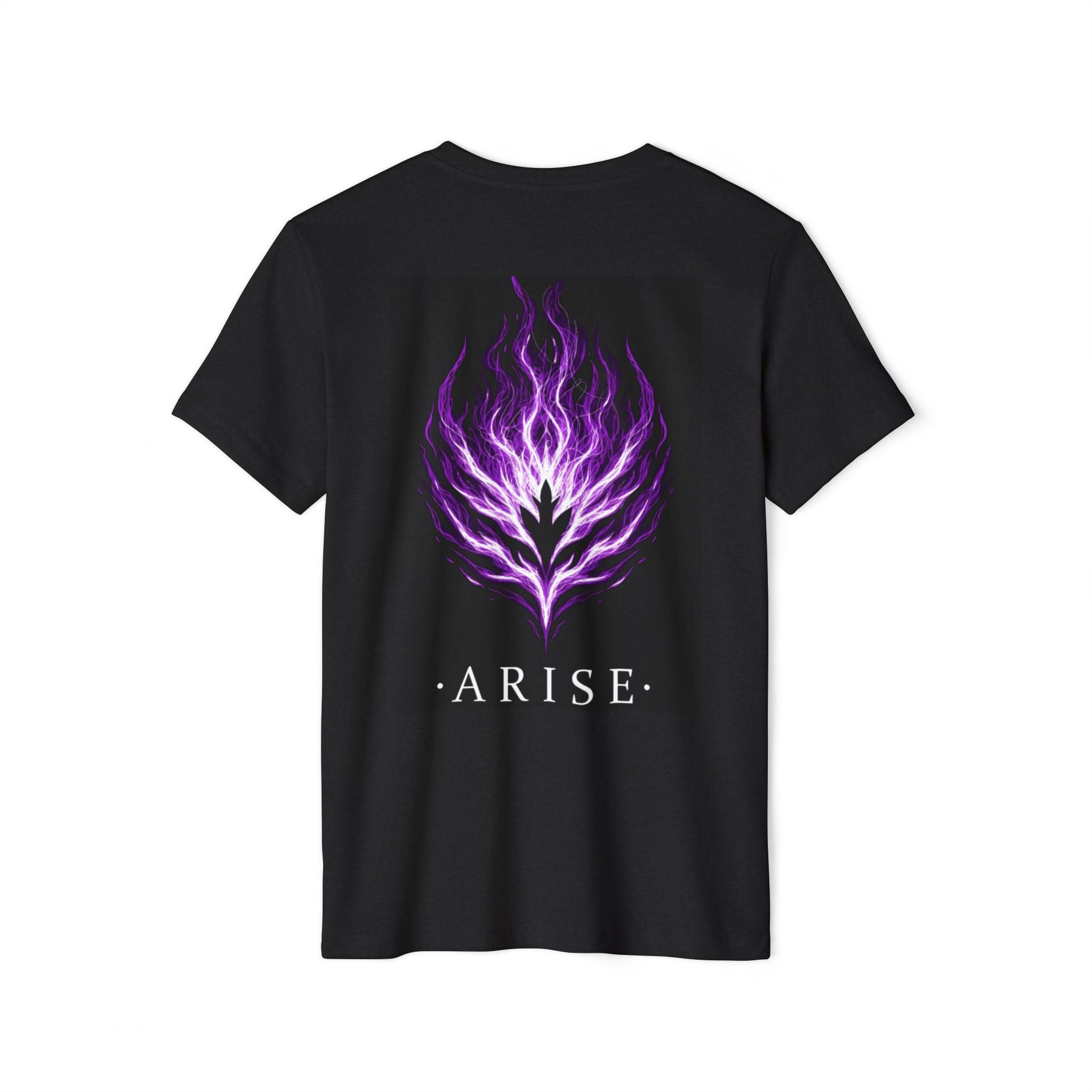 Arise Purple Flame T-Shirt — Mystic Gothic Graphic Tee
