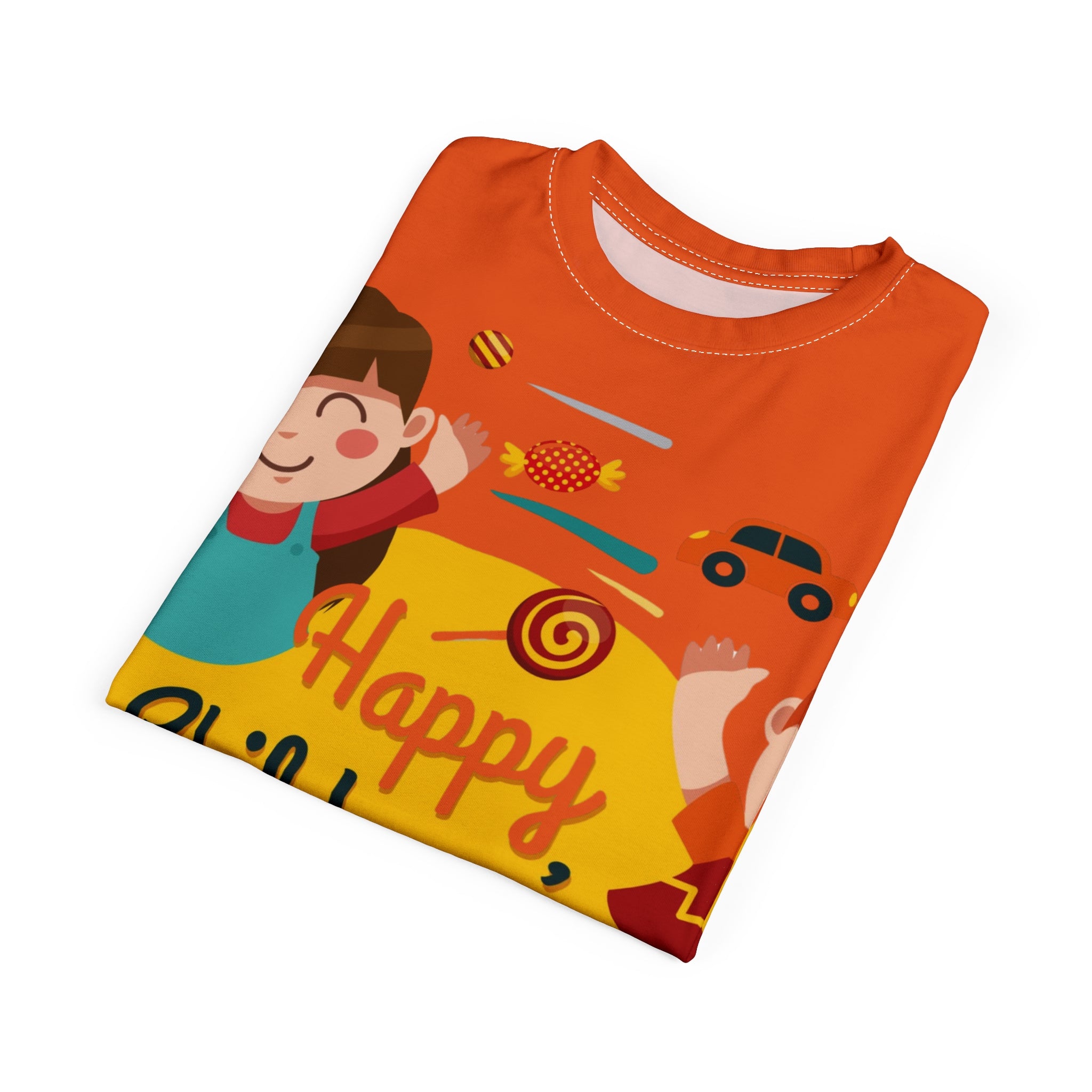 Happy Children’s Day Kids Tee — Colorful Celebration All-Over Print