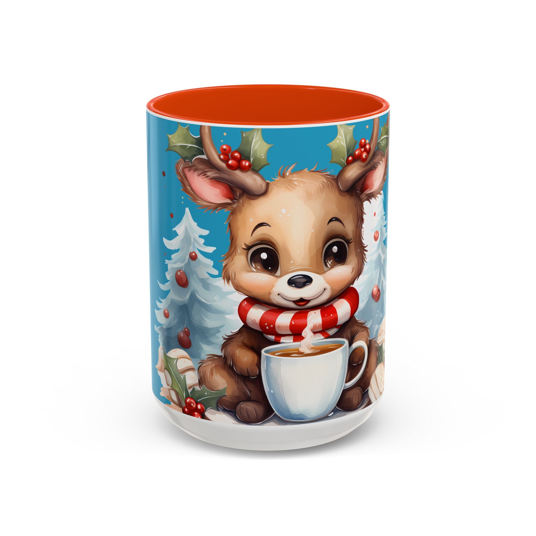 Cute Christmas Reindeer Coffee Mug (11oz & 15oz)